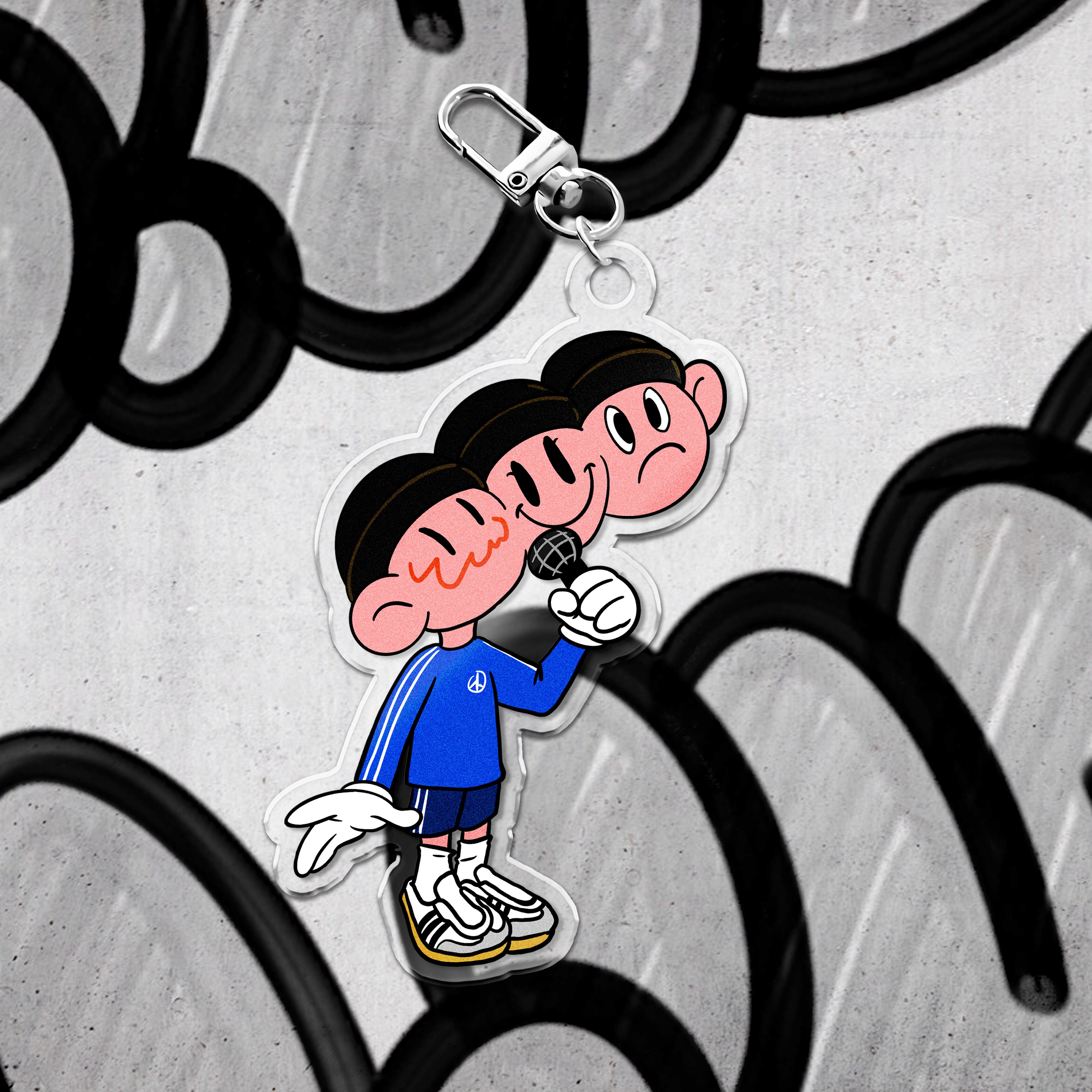 DAIV 三頭小人｜壓克力吊飾