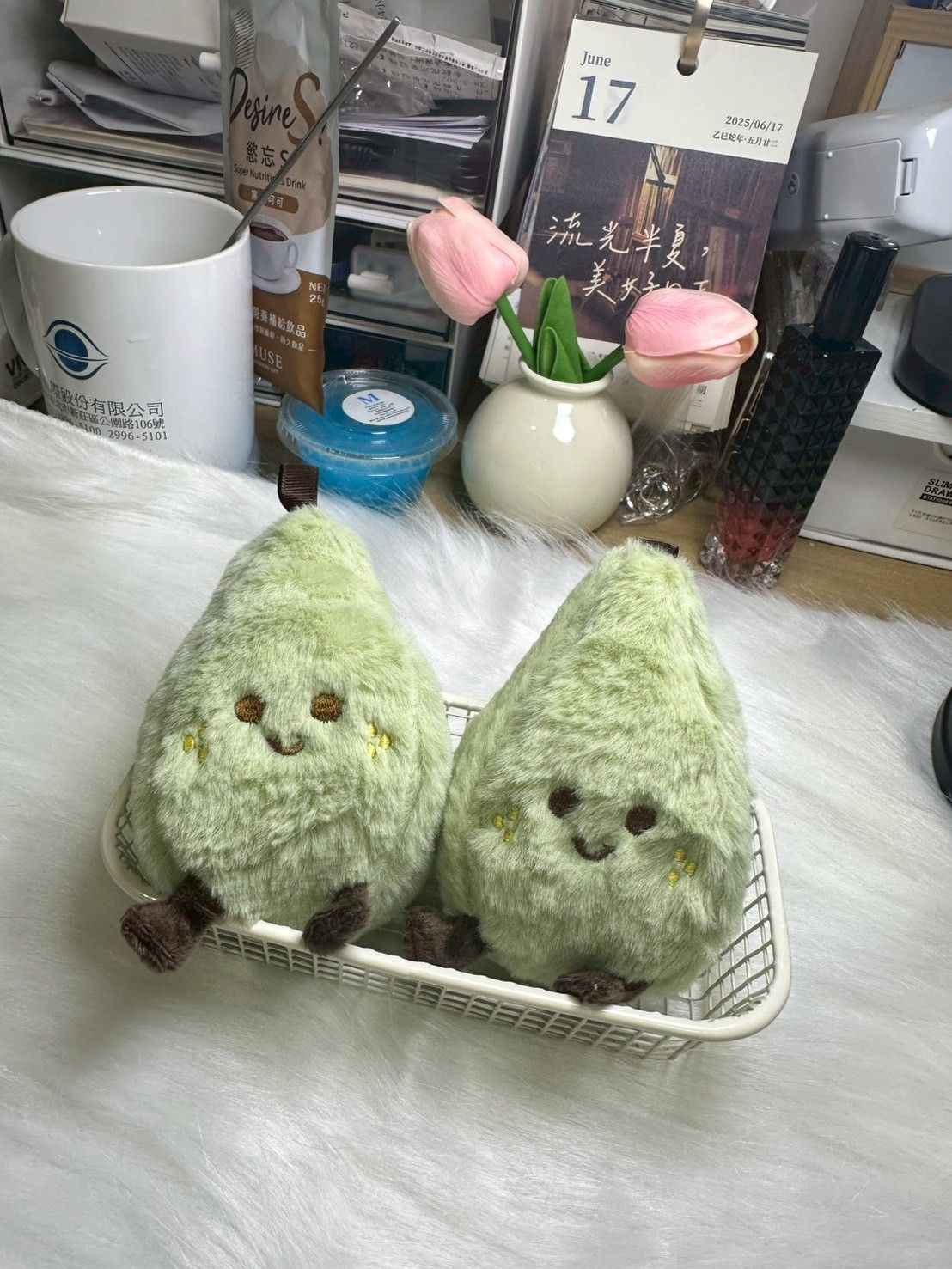 高顏值小型玩偶掛件 小青梨毛絨掛件