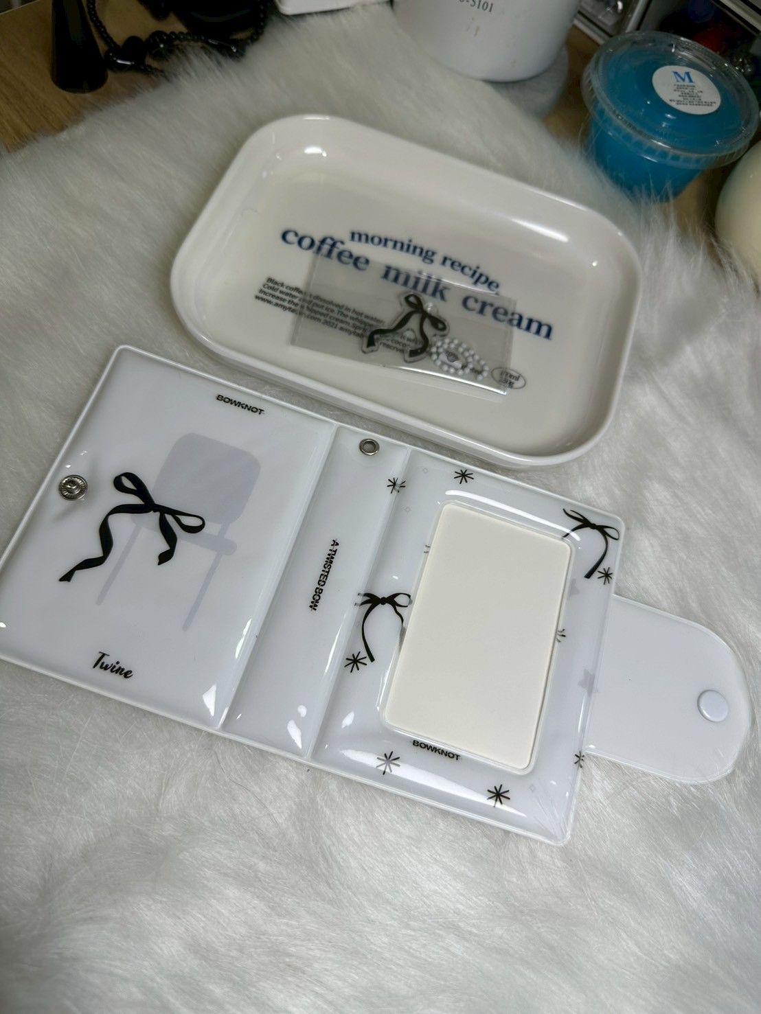 ins風蝴蝶結愛豆相冊單格收納