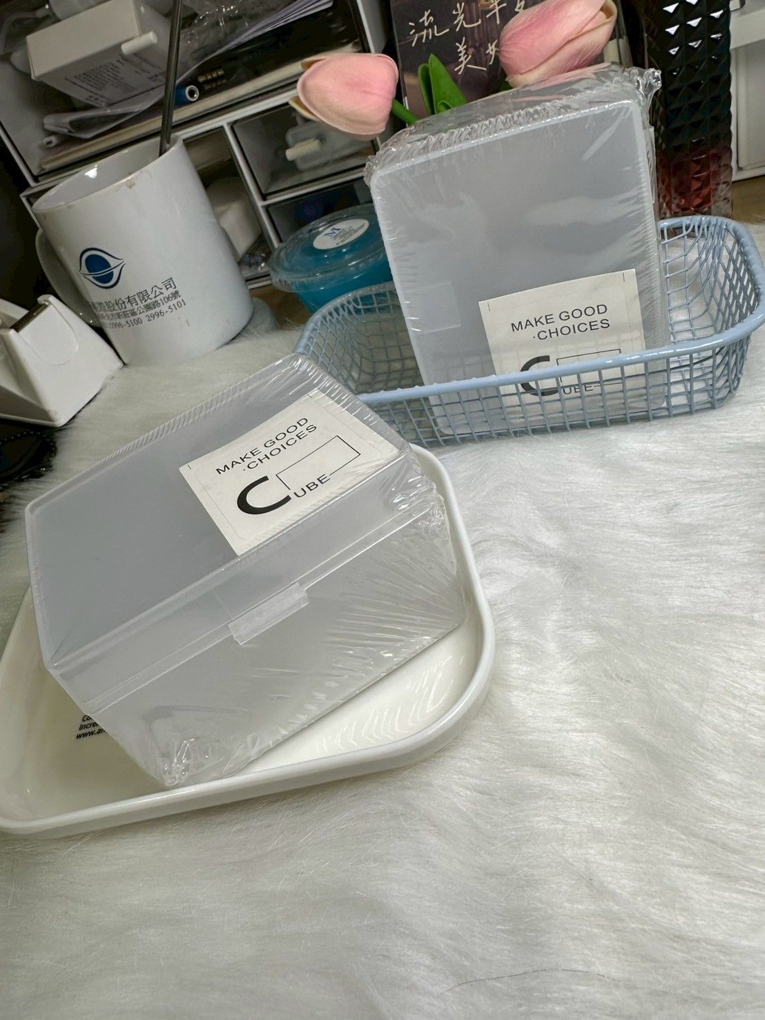 ins風磨砂翻蓋式小卡收納盒