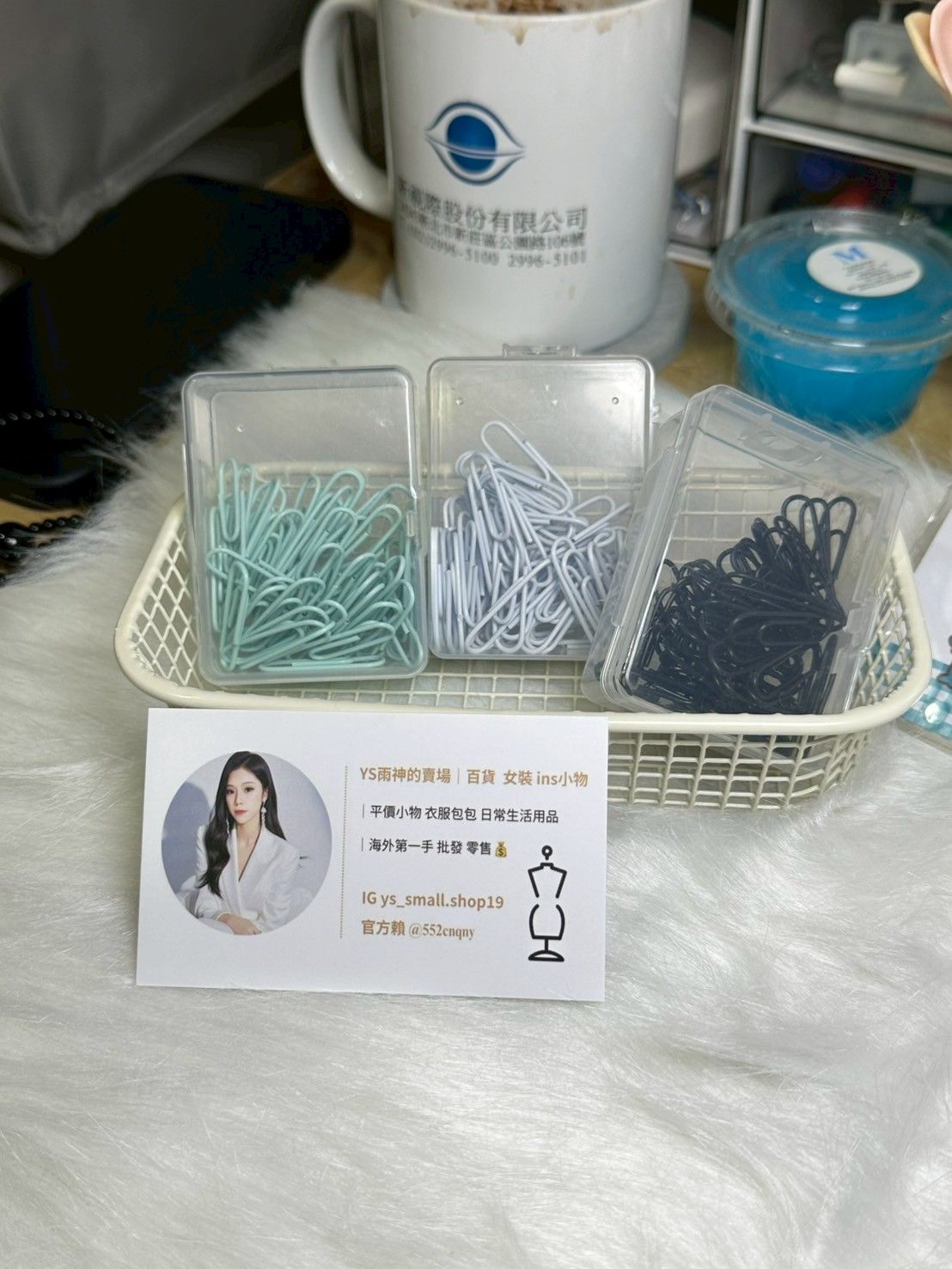 50入馬卡龍色迴紋針