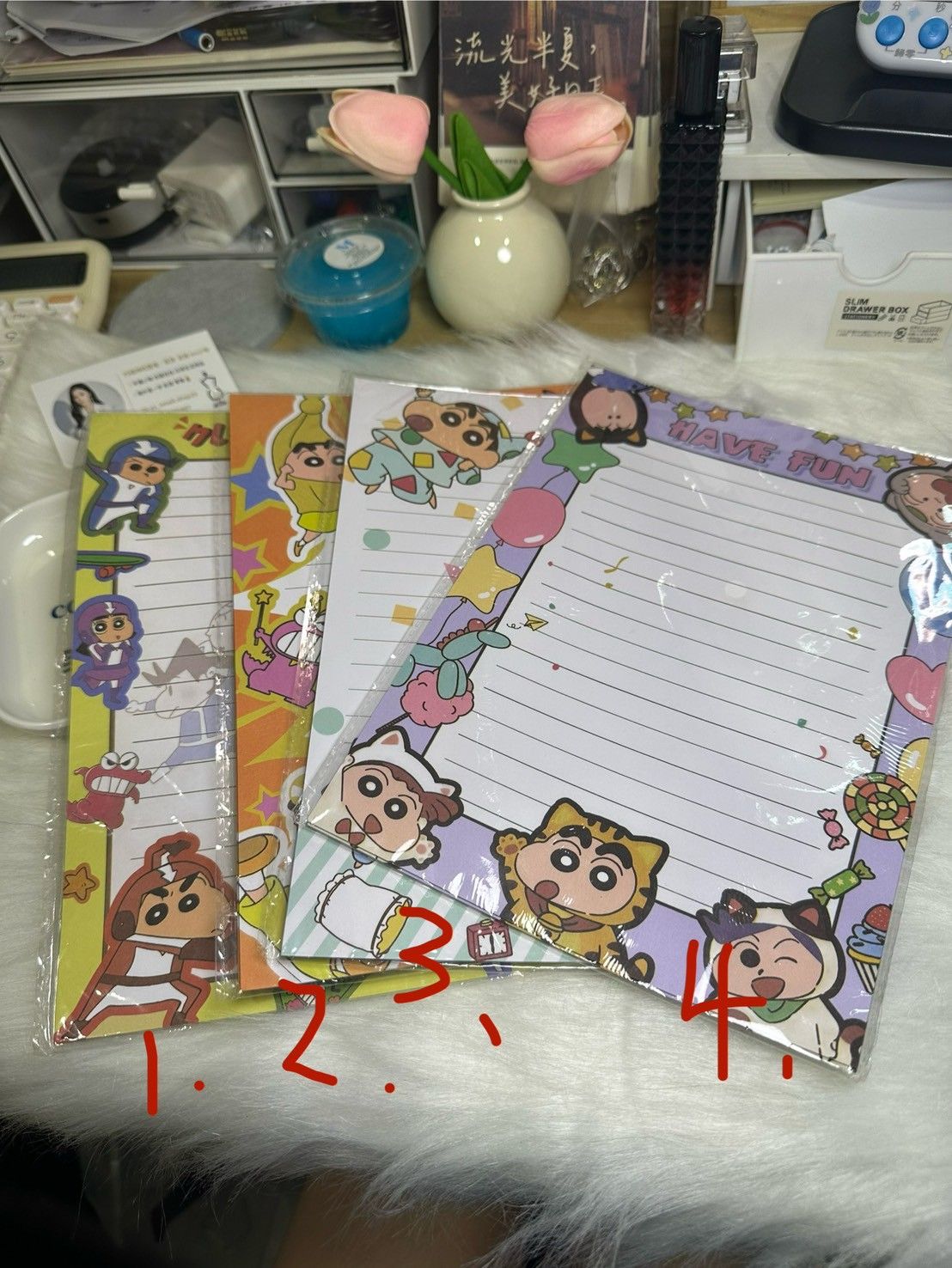 蠟筆小新B5紙 留言紙 寫信紙