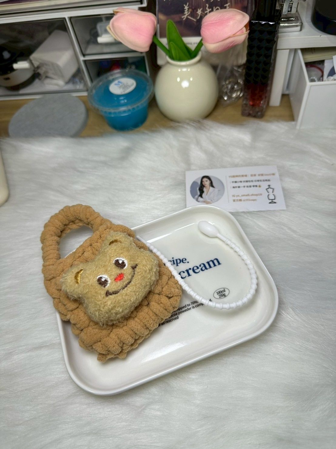 超夯 黃油小熊 耳機包 小收納包