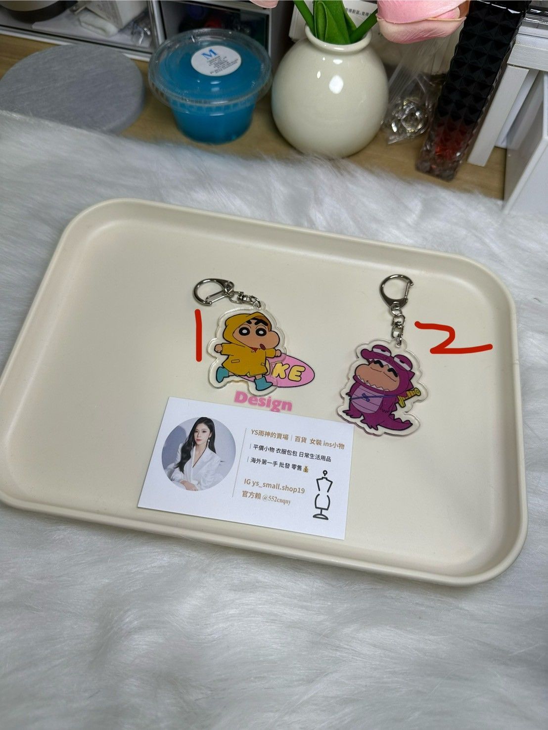 蠟筆小新中款壓克力吊飾 掛件