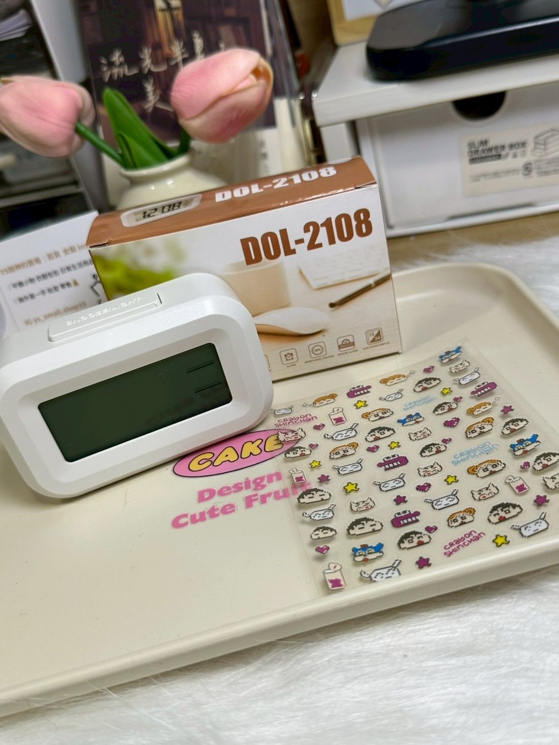 蠟筆小新貼紙小時鐘