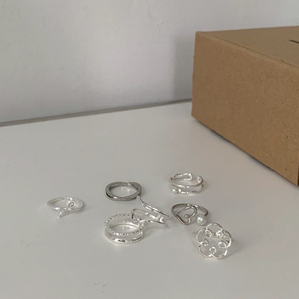 Velpro 現貨｜簡約不無聊✨韓系小眾銀色戒指 配件 配飾 女飾 飾品