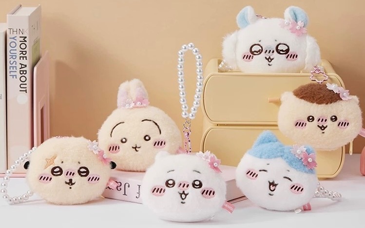 名創櫻花季毛絨零錢包/預購15天到