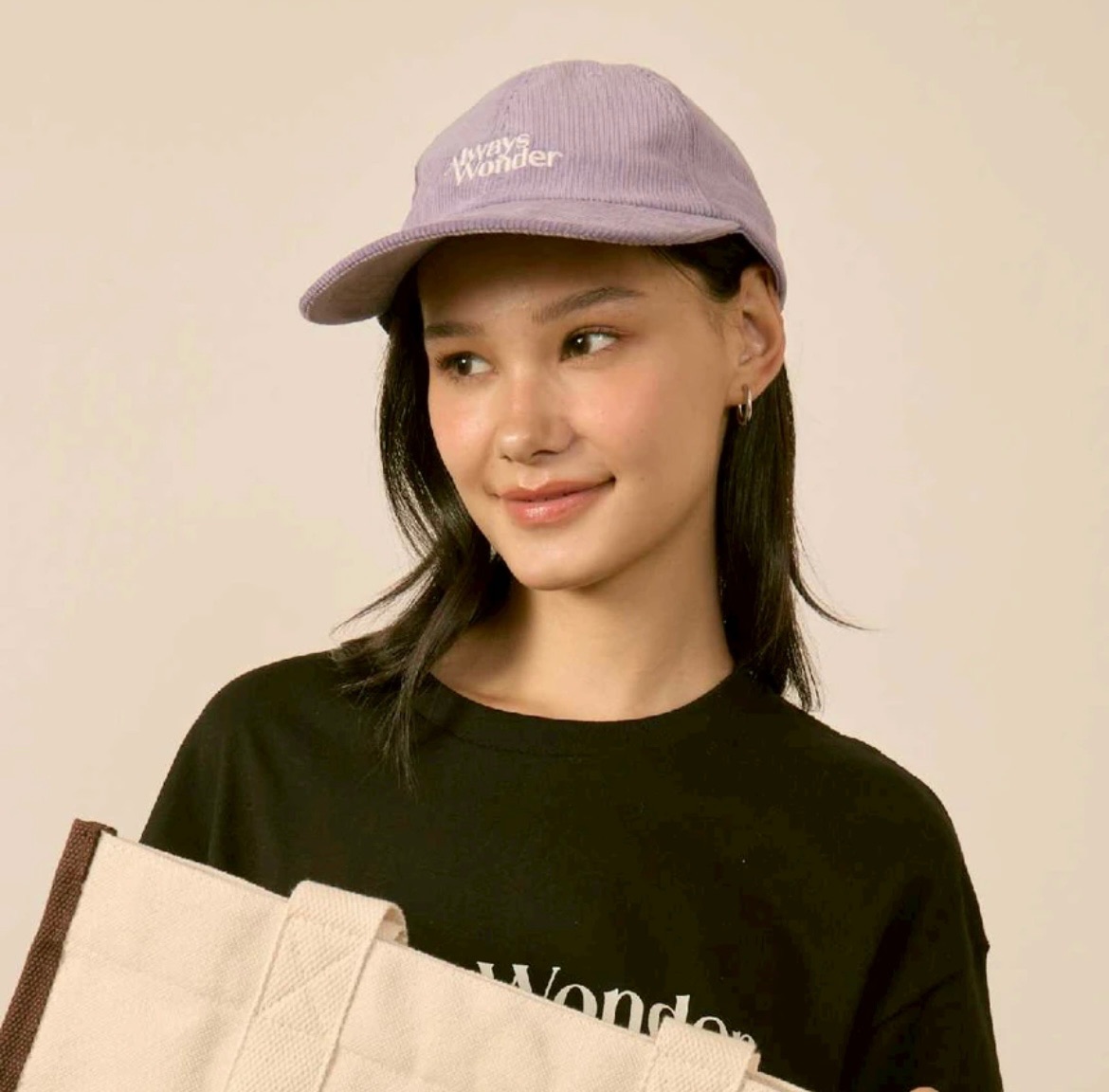 Alwayswonder💫初版 淺紫 燈芯絨帽（在途現貨）