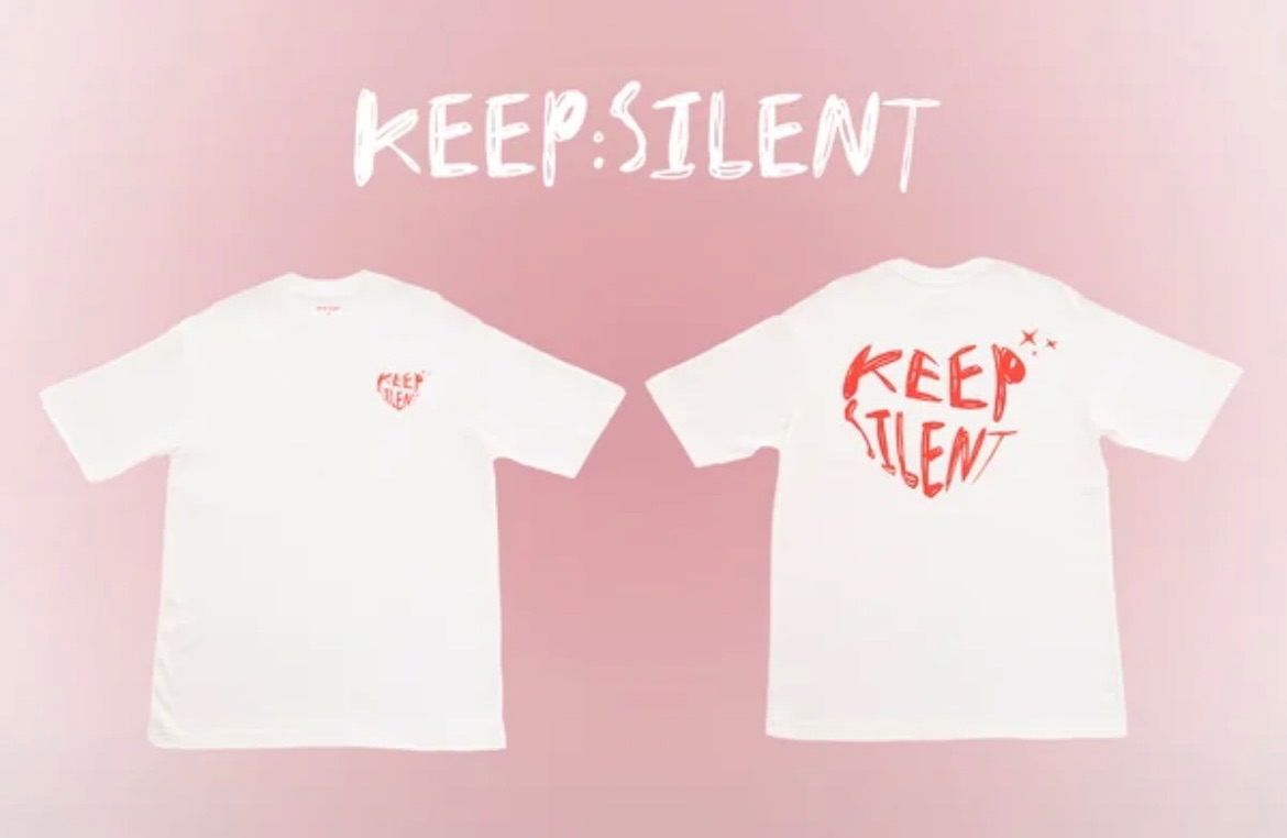 Keep Silent🦋 KEEP LOVE系列 T-shirt（預計4月初抵台）
