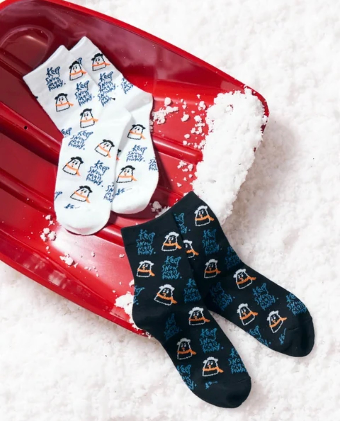 《 𝐊𝐞𝐞𝐩 𝐒𝐢𝐥𝐞𝐧𝐭 》雪人襪⛄️（現貨在台🇹🇼）