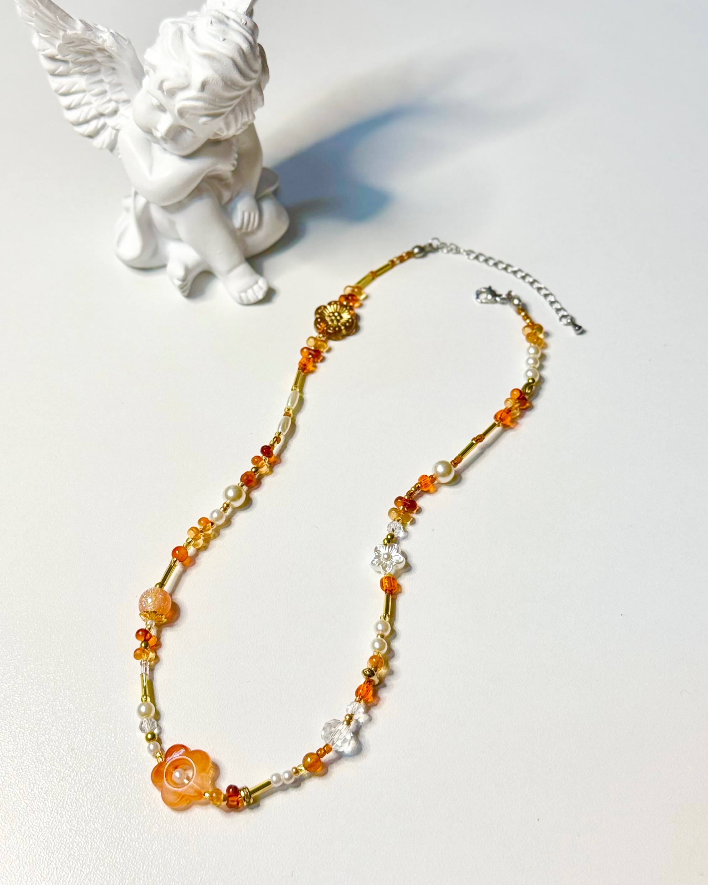 𝐃𝐞𝐚𝐫𝐦𝐚𝐲.♡ 橘日琥光｜手作暖系項鍊 🍊