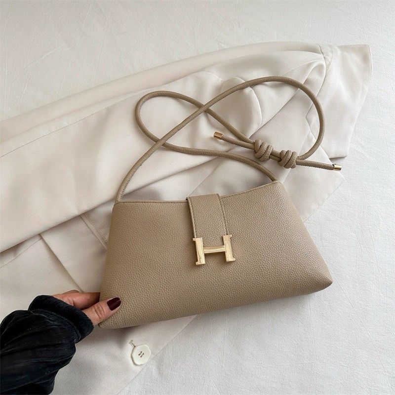 出清全新 奶茶色H包包