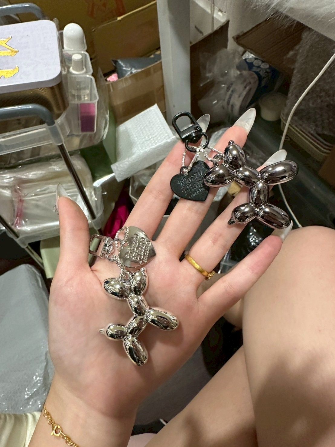 韓版 氣球小狗掛件 吊飾