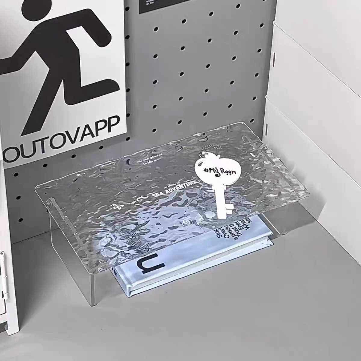 水波紋桌面增高架