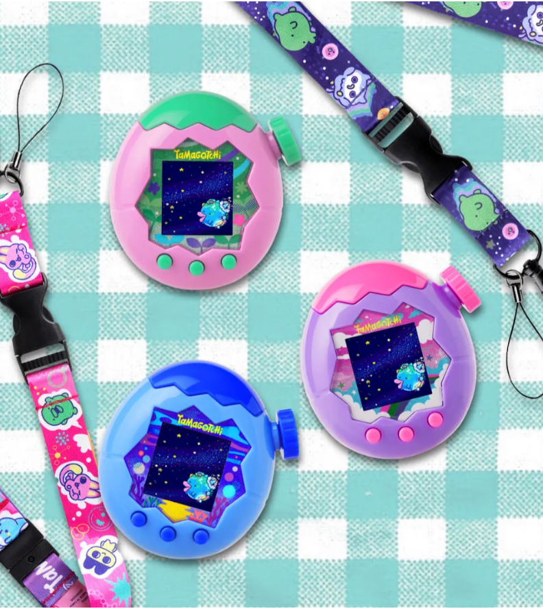 塔麻可吉｜樂園機限定掛繩（粉/藍）