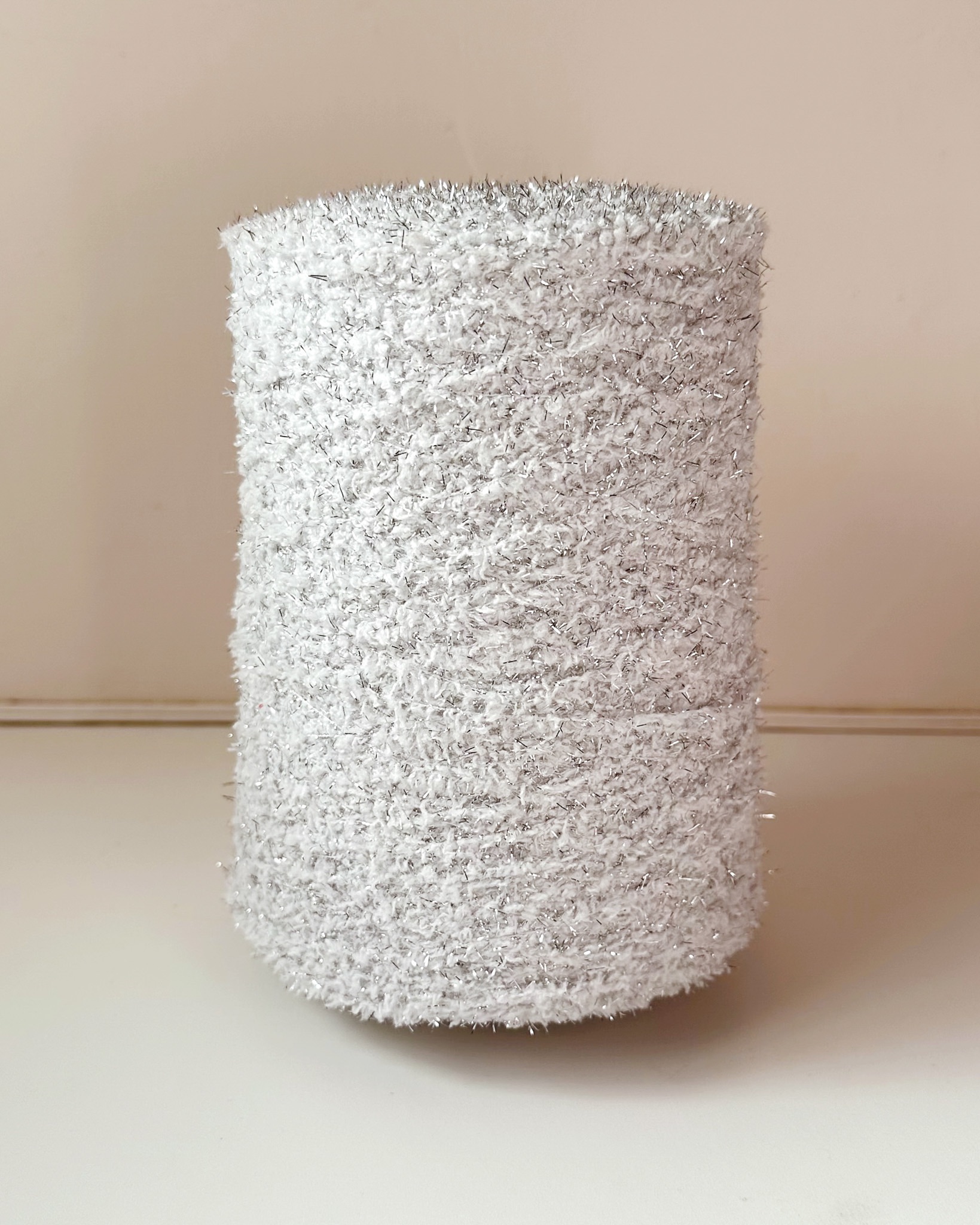 🧶 閃光銀絲線 白色