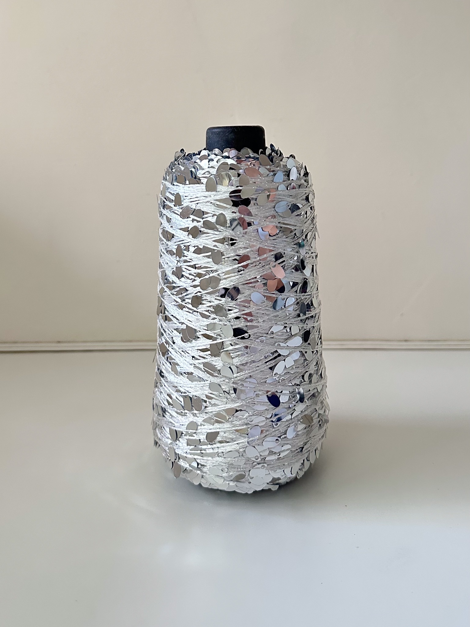 手工水滴亮片線 銀色