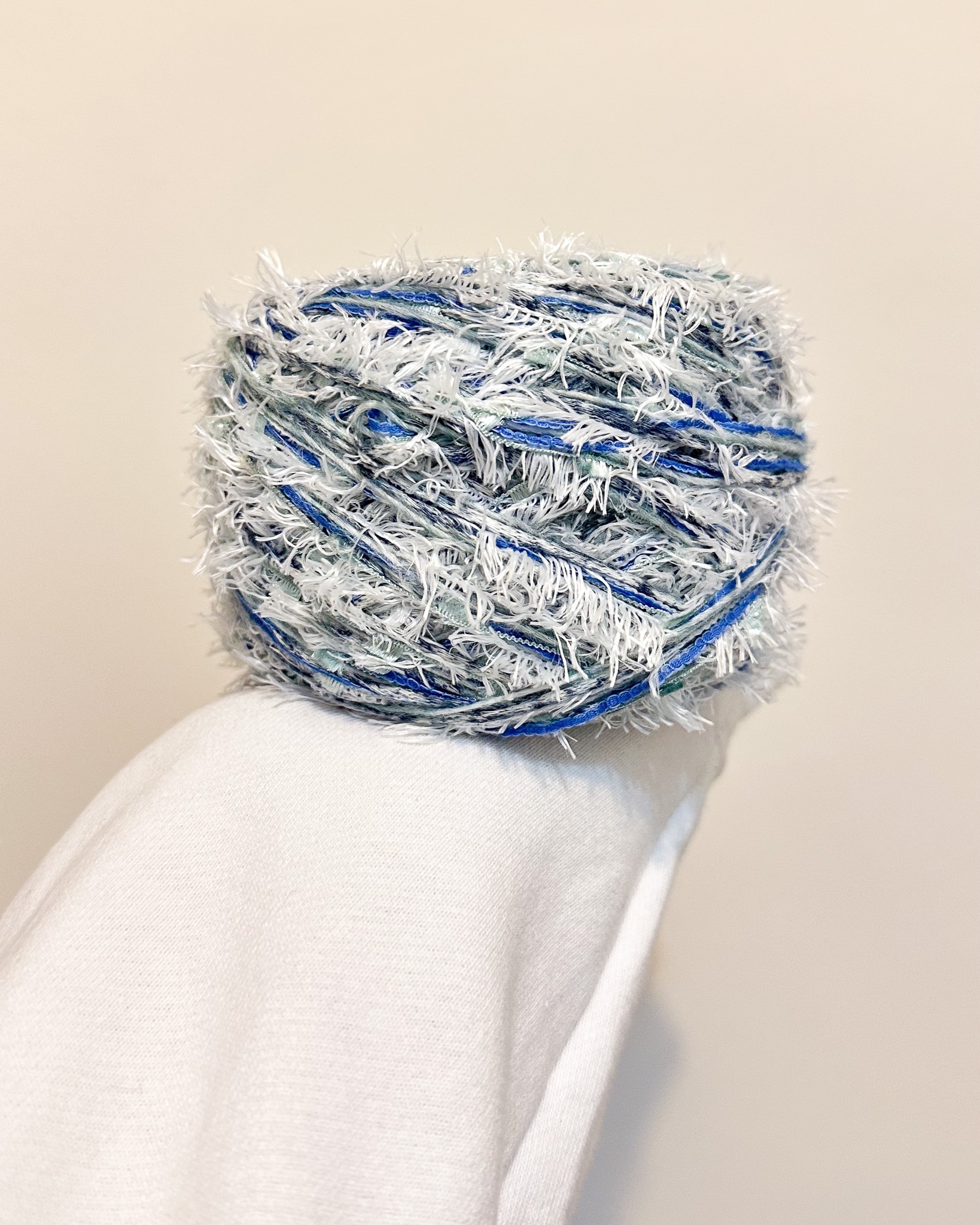 🧶 手混線｜冬日藍調