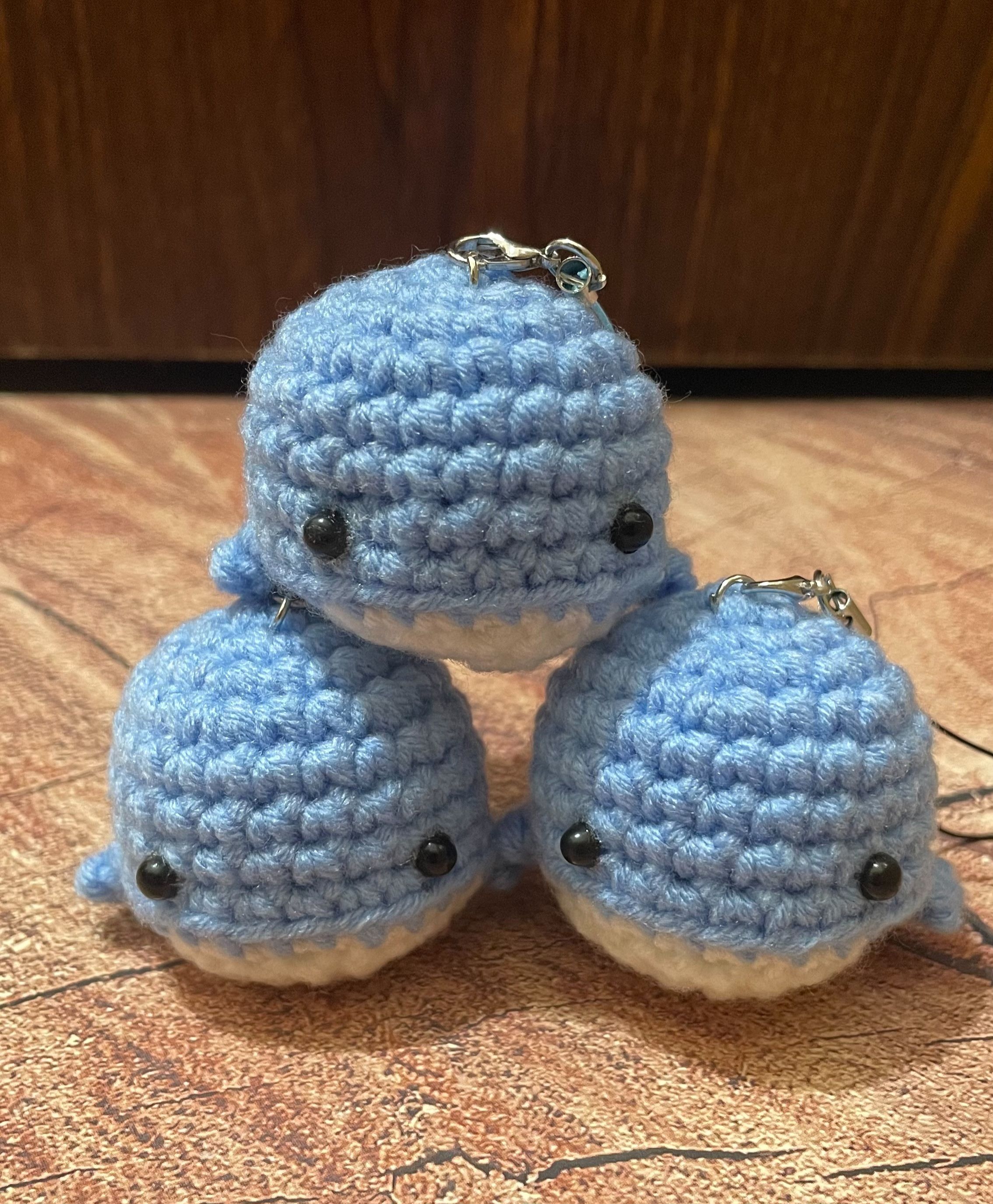 手工編織吊飾-小鯨魚（台灣製毛線）