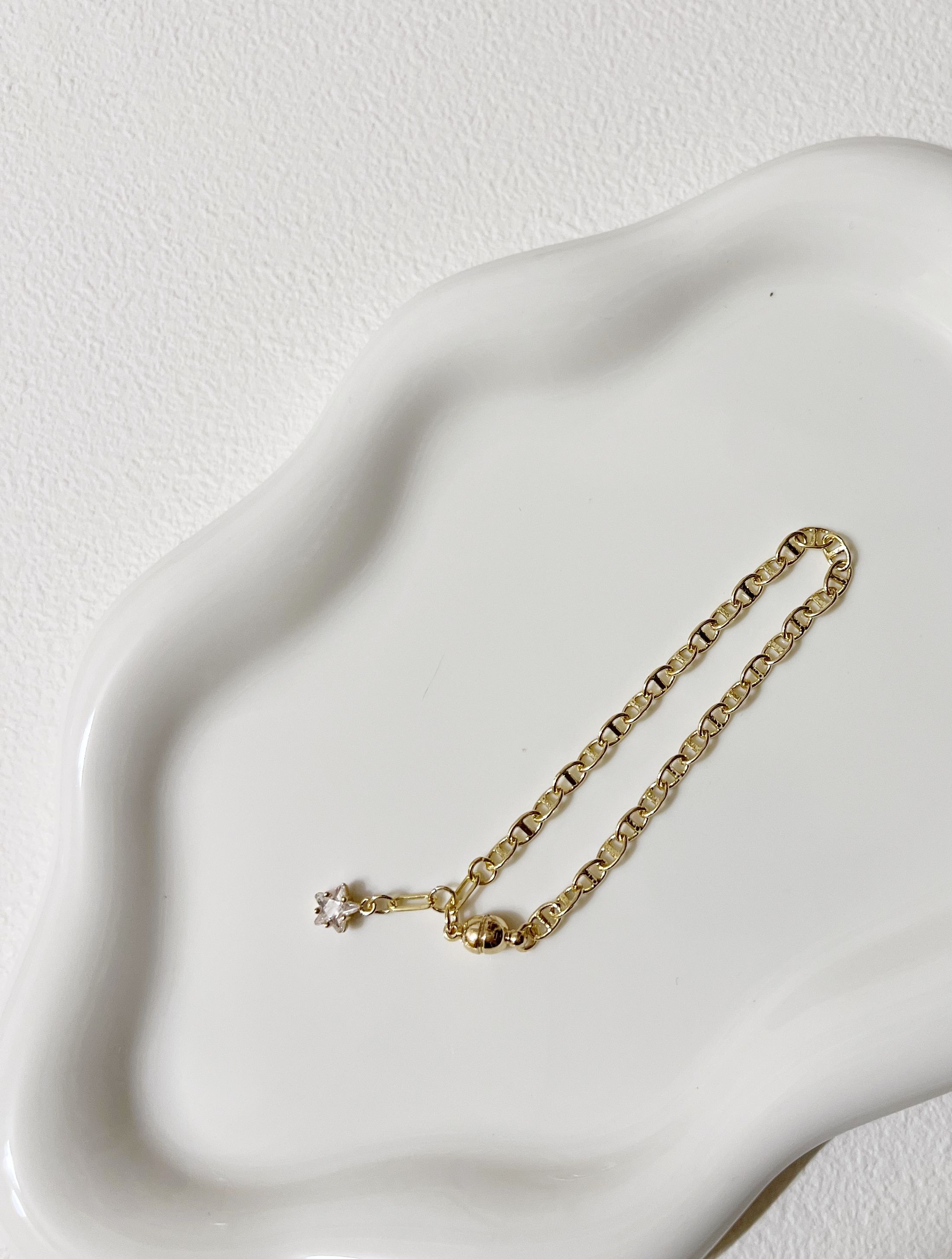 【百搭疊戴】金色小豬鼻鍊（磁扣）