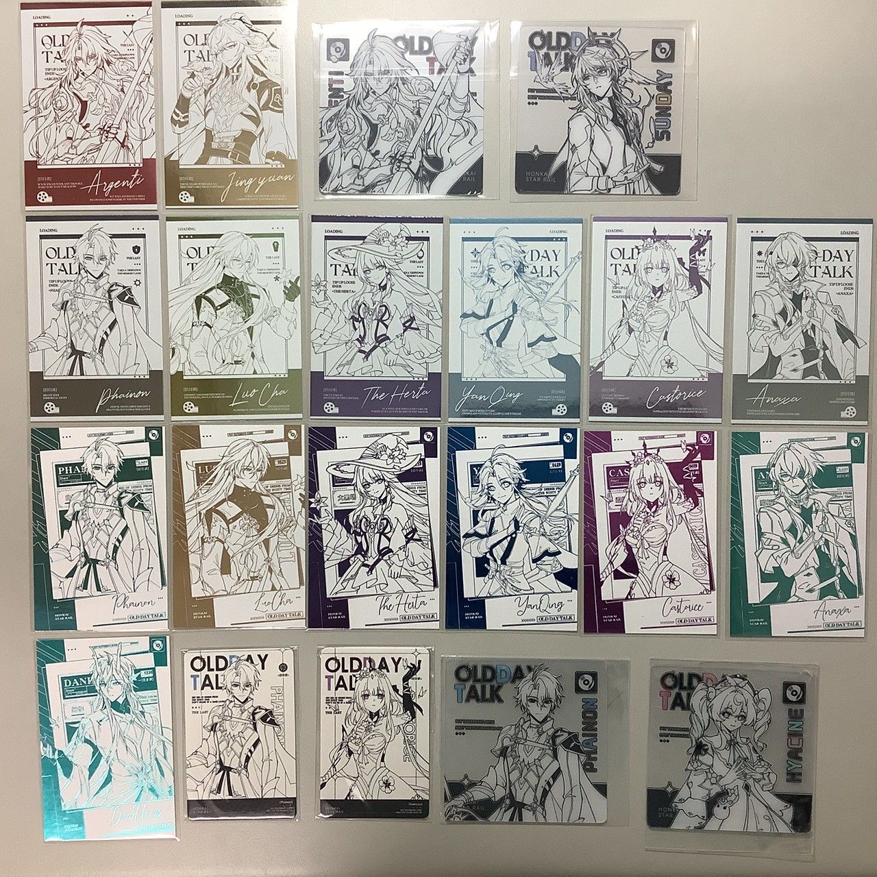 舊日談合集（上兩排逆向下兩排純燙）