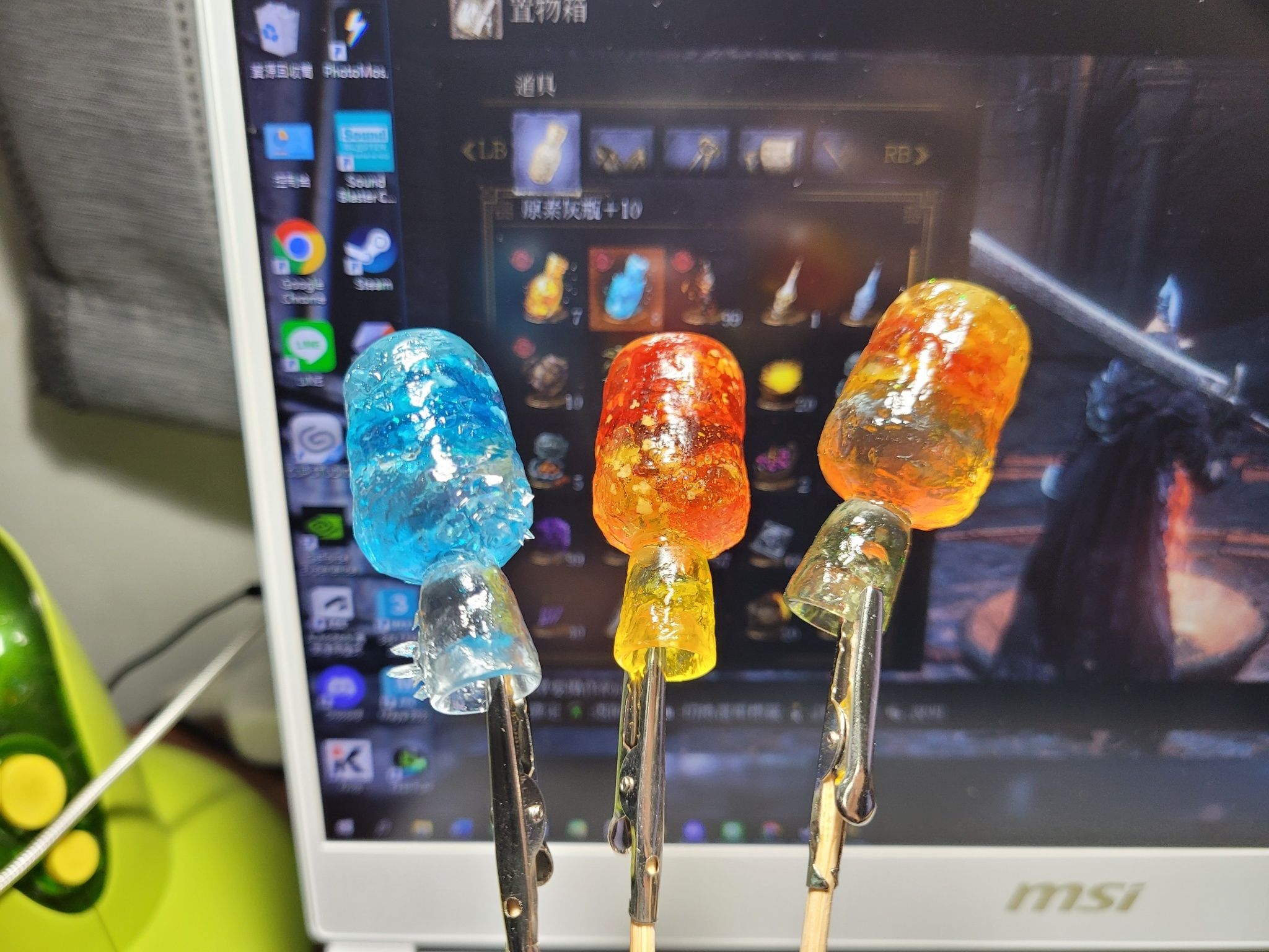 【同人模型】黑暗靈魂系列-夜光原素瓶＆灰瓶