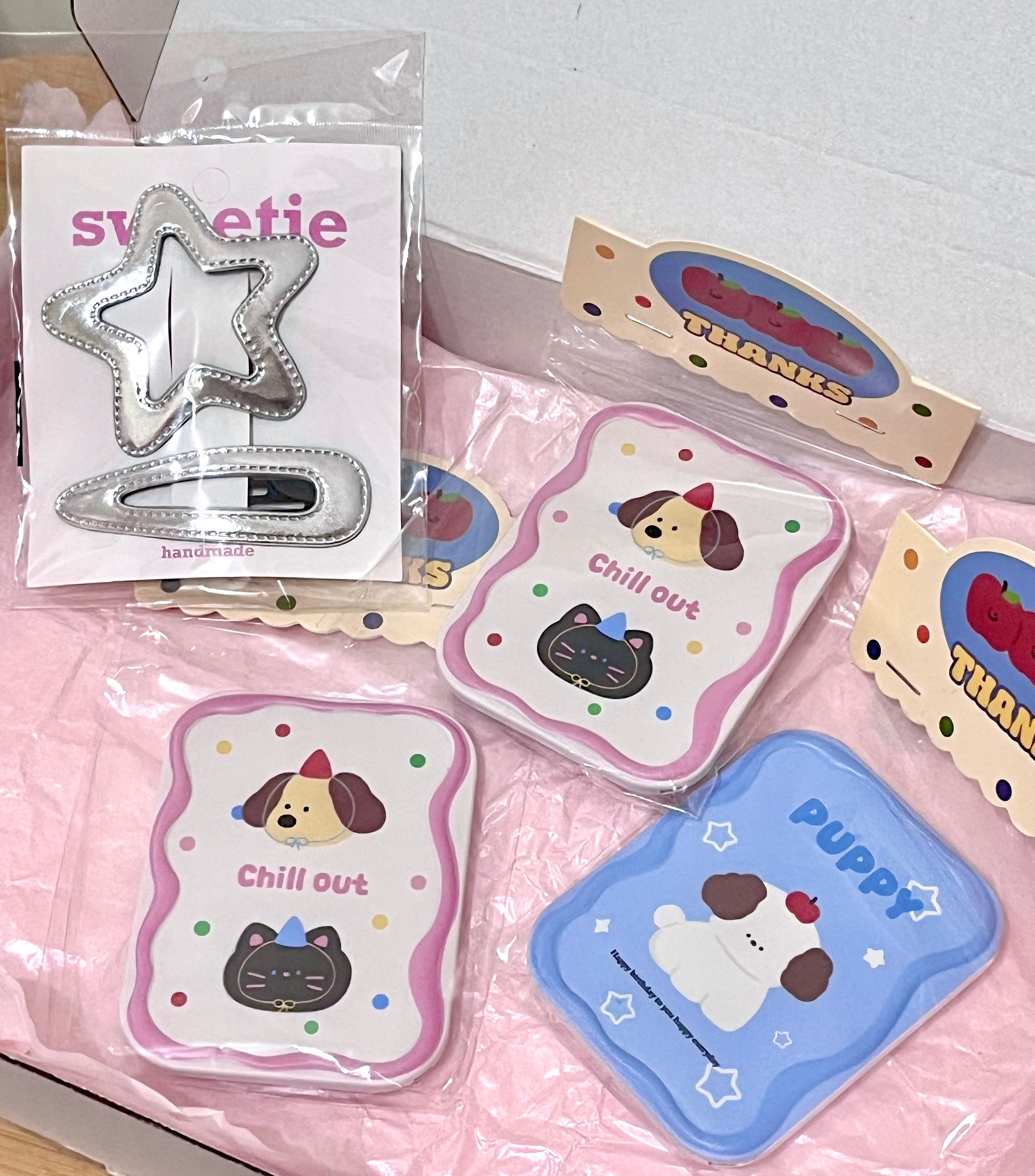 新品Puppy鏡梳組、y2k髮夾