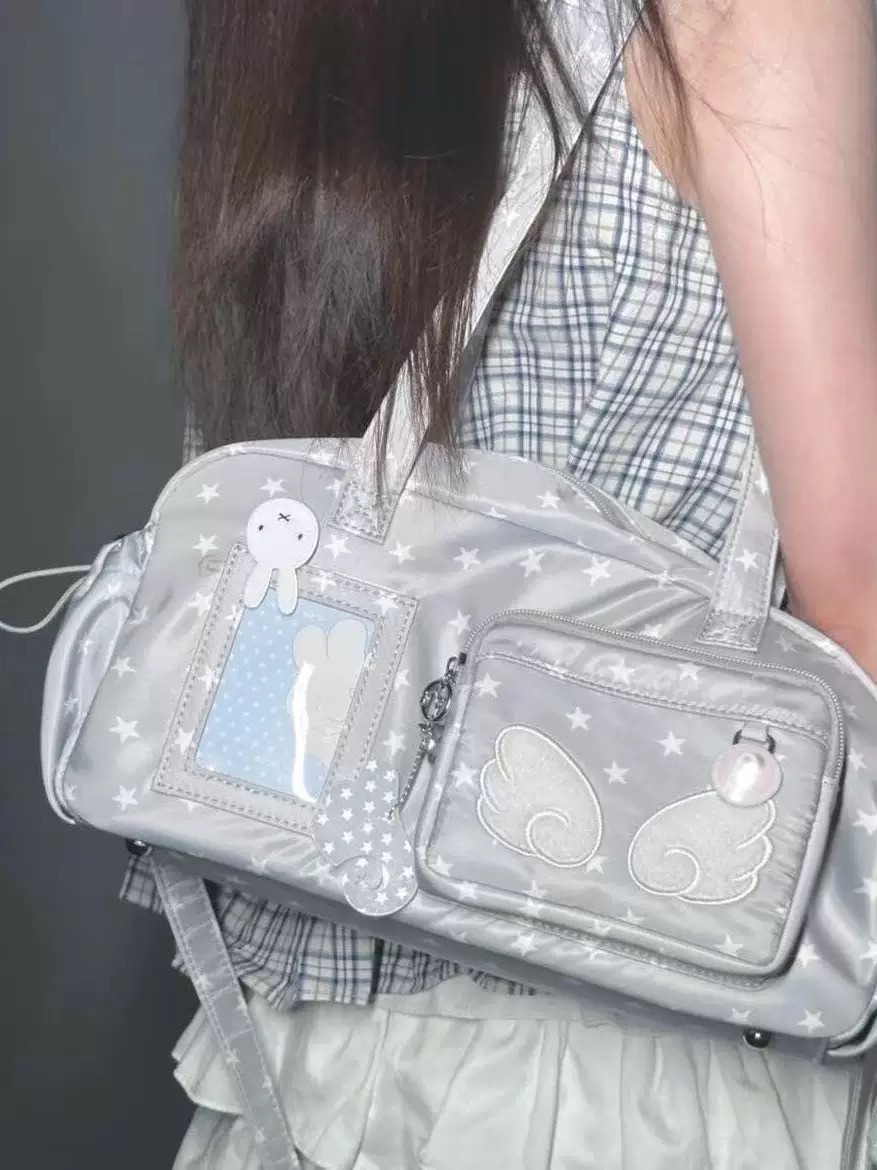 波點翅膀輕亞風痛包 現貨