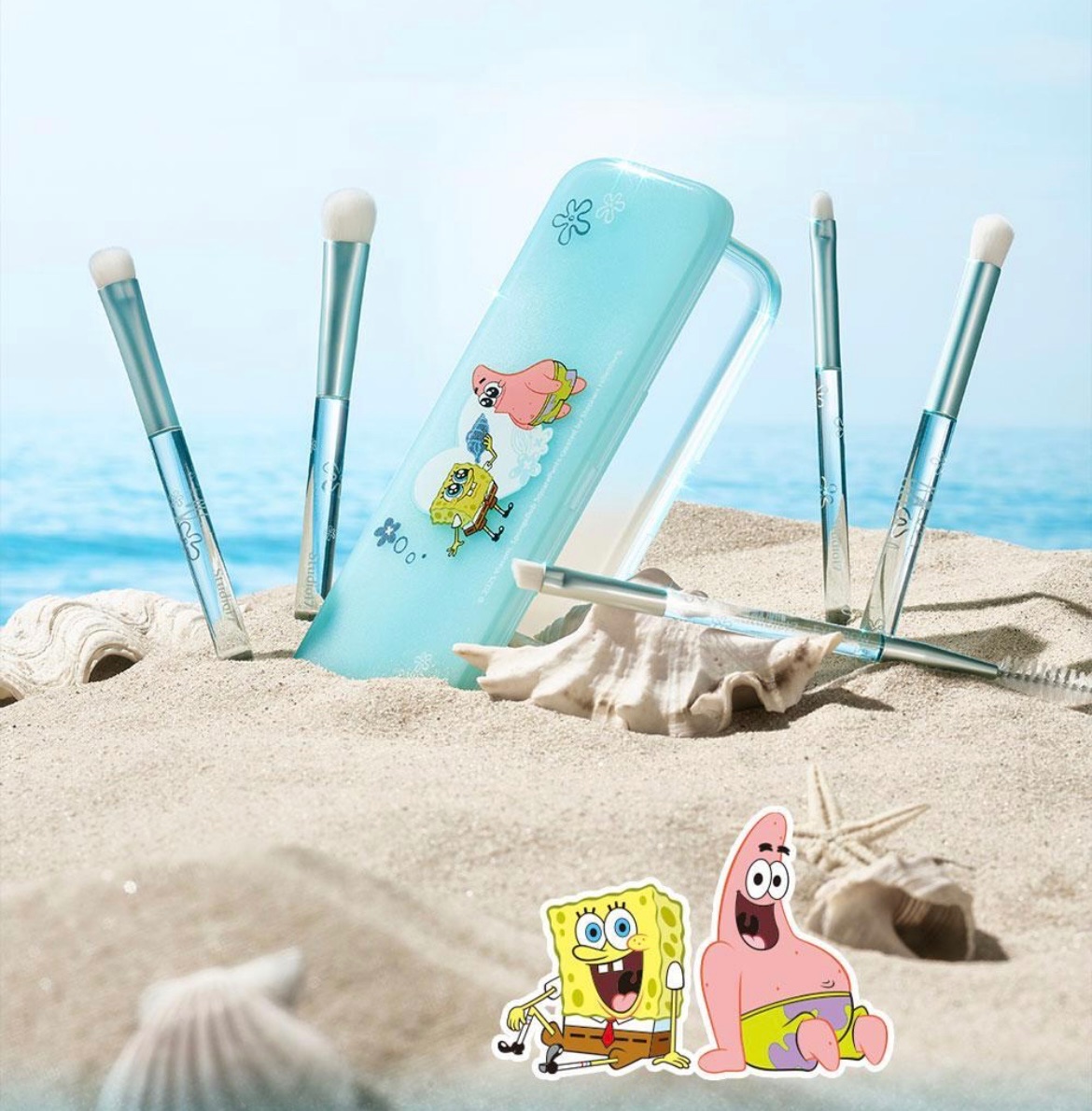 海綿寶寶眼妝刷具組