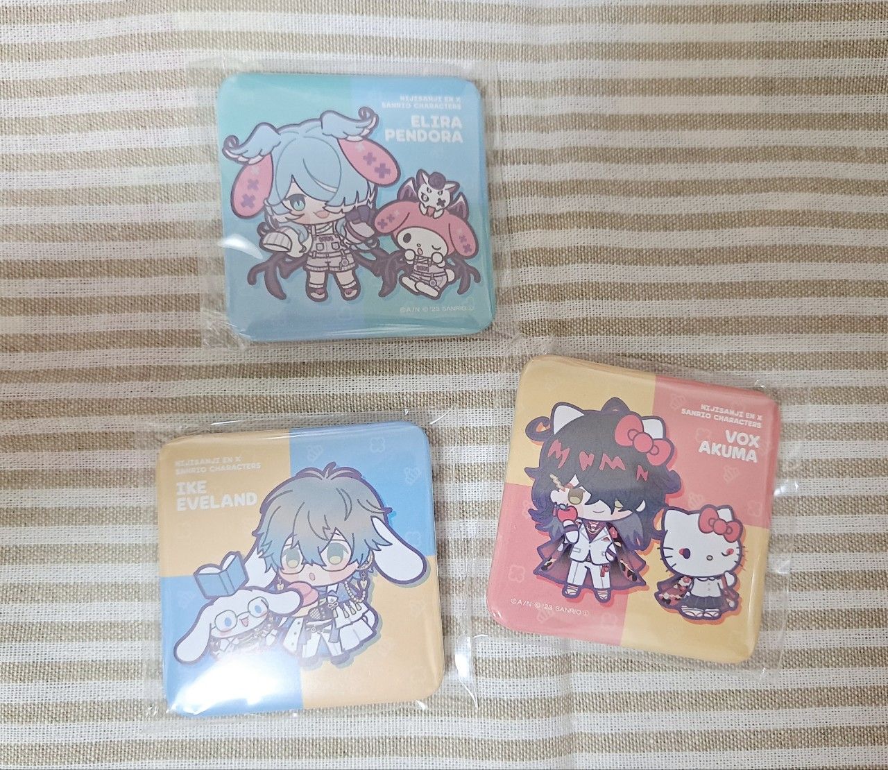 NIJISANJI EN×Sanrio別針