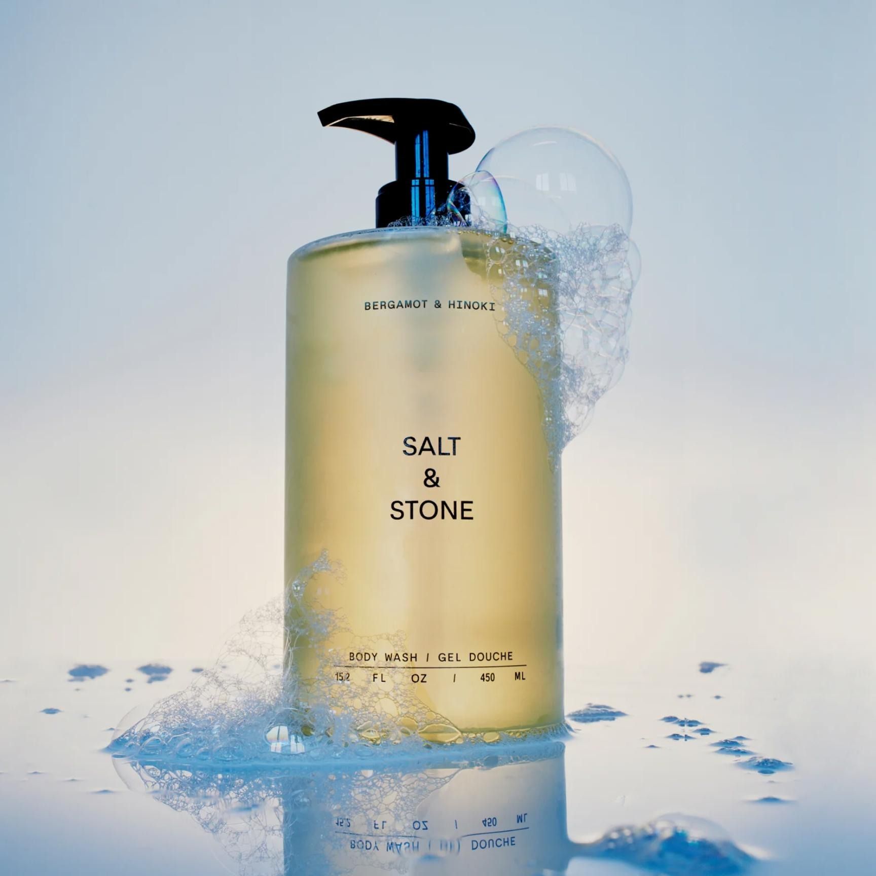 〔SALT ＆ STONE〕保濕玻尿酸潔膚露 檜木＆佛手柑