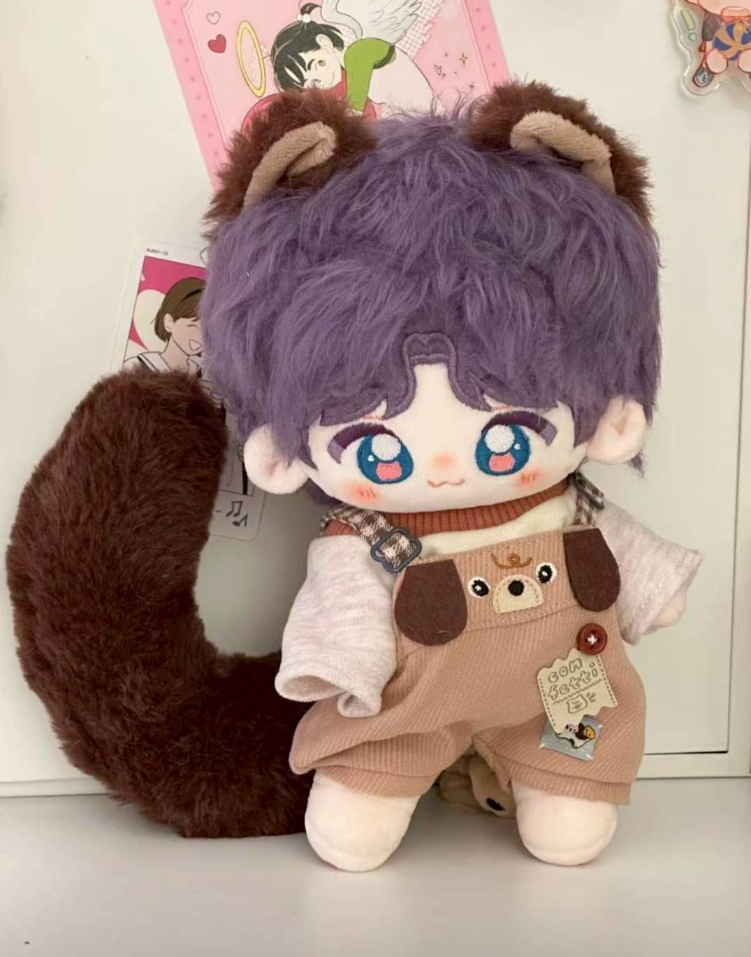 A025  20cm 有骨長髮娃