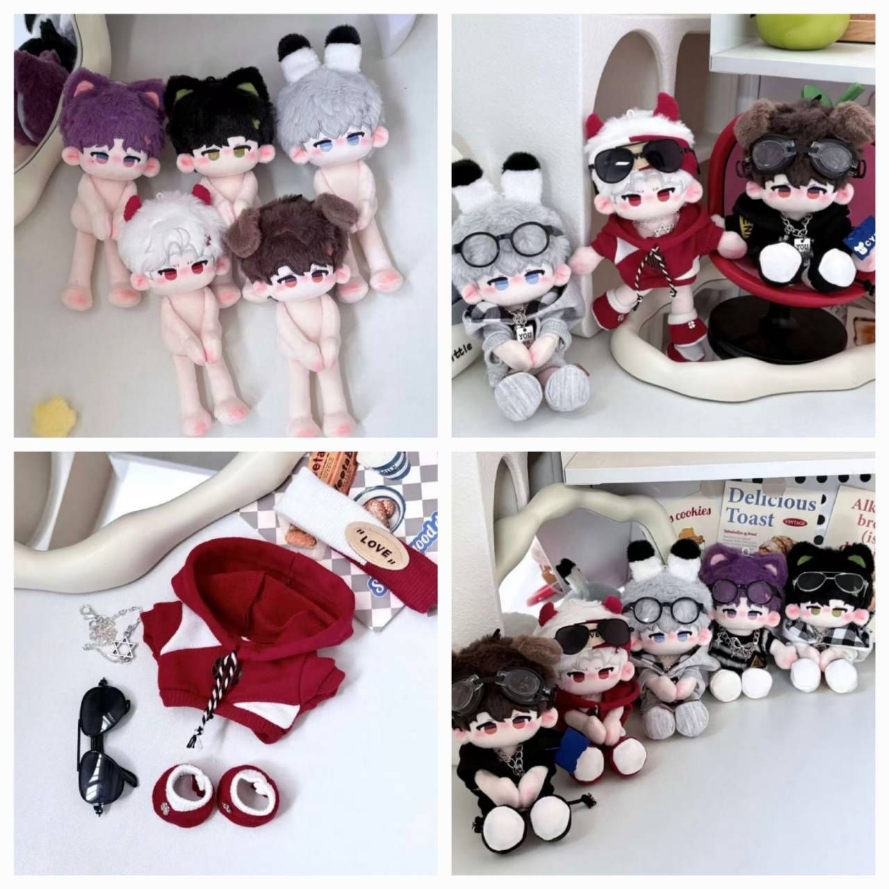 A037. 捶捶體娃娃 +娃衣 （手有磁吸）