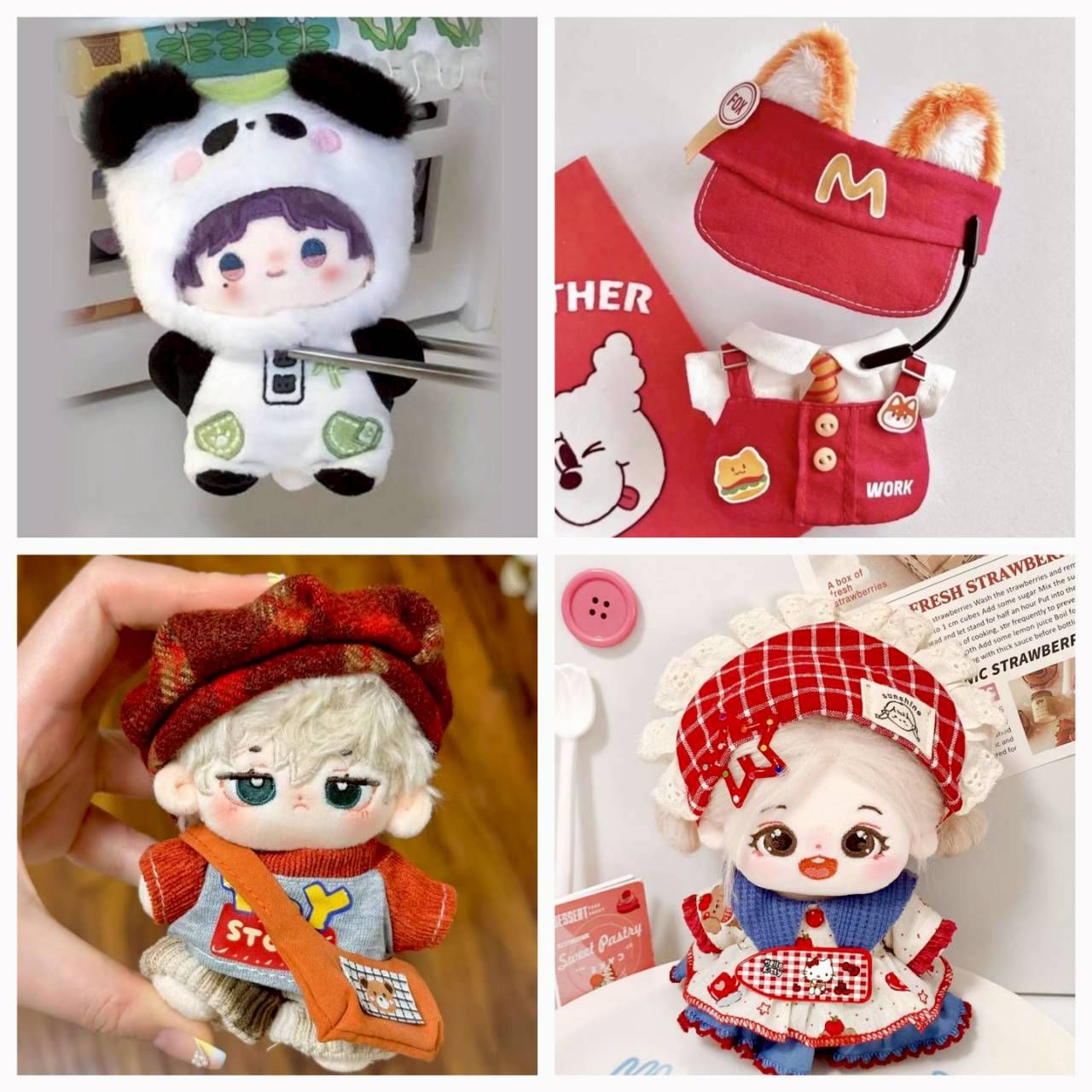 H002  10cm有趣主題娃衣