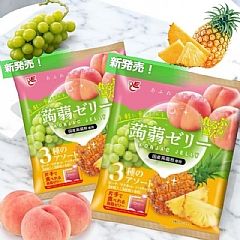 日本🇯🇵Ace 綜合水果蒟蒻果凍 白桃 × 白葡萄 × 鳳梨 風味 420g