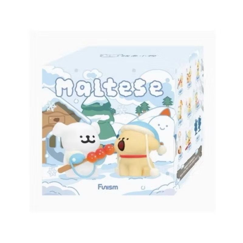 正版 MALTESE 線條小狗 擁抱暖暖系列 冬日 盲盒 公仔