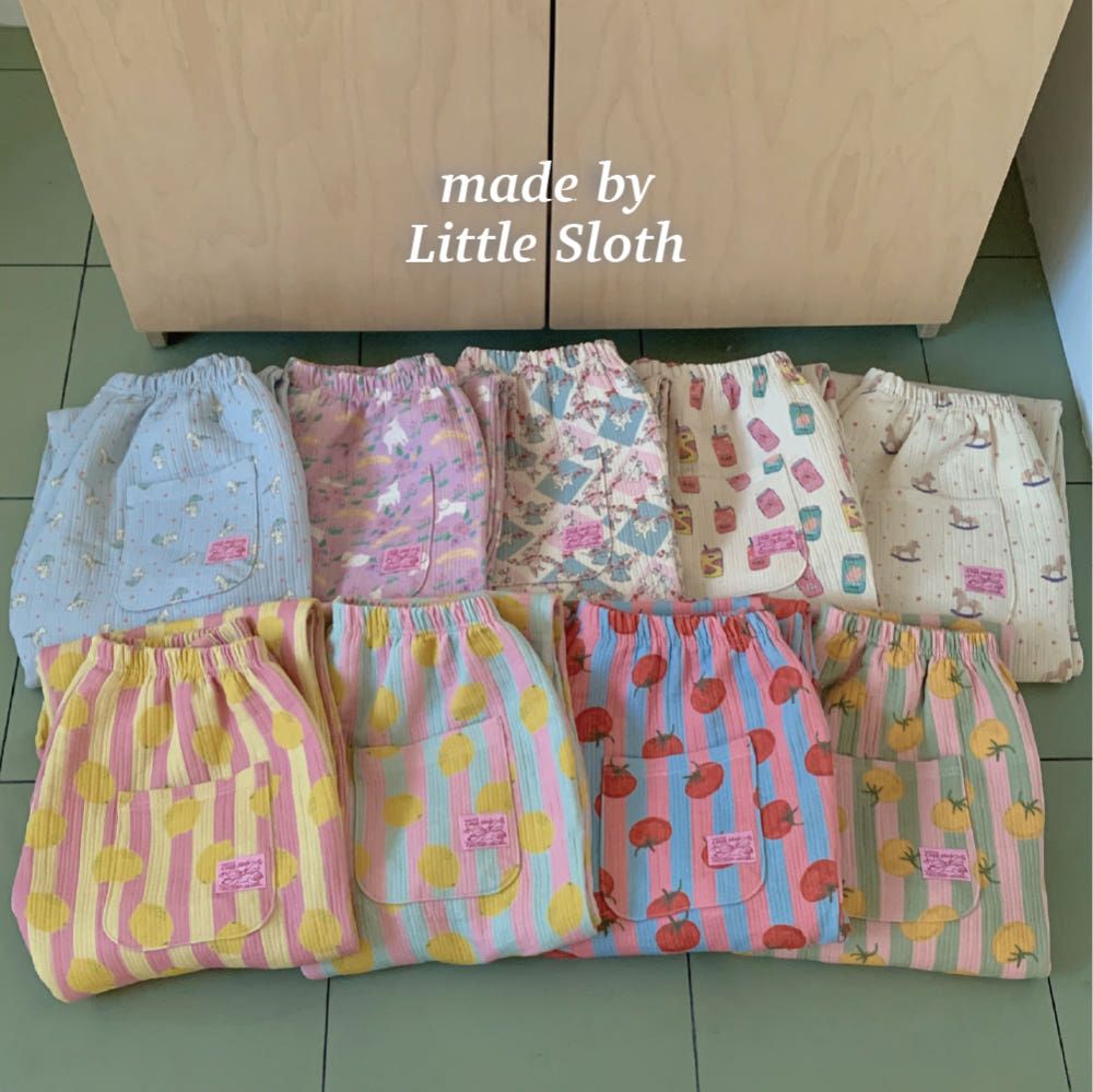 韓系療癒印花居家褲