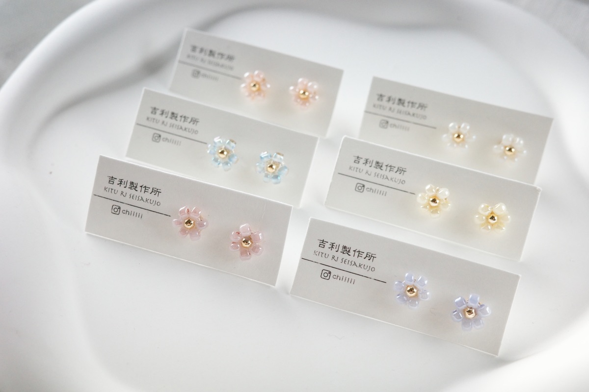 ❁朵朵系列｜朵朵｜手作串珠耳環