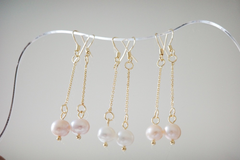 ❁宇宙之間系列｜Pure Pearl｜手作珍珠耳環