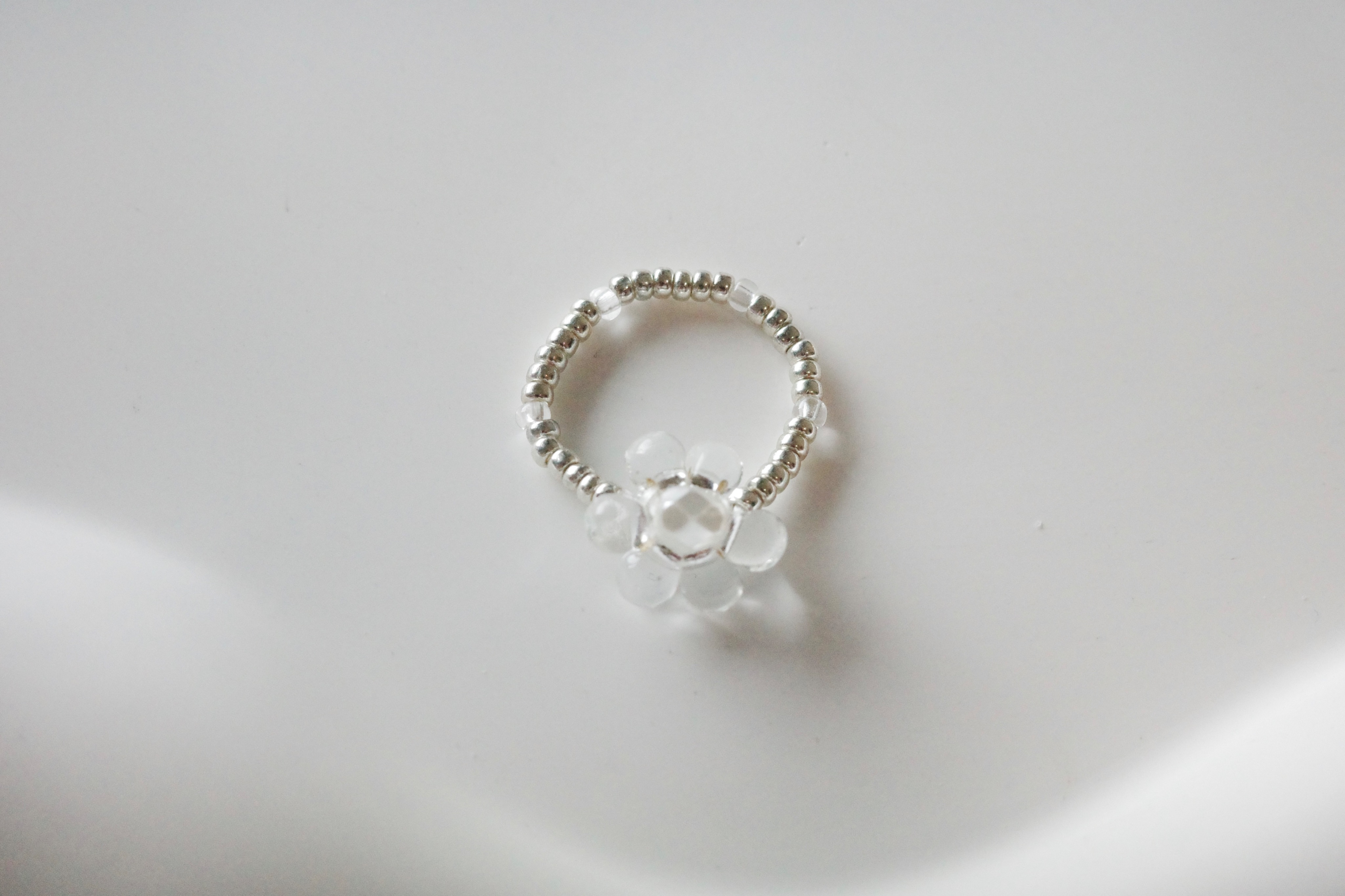 ❁宇宙之間系列｜Dewdrop｜手作串珠戒指