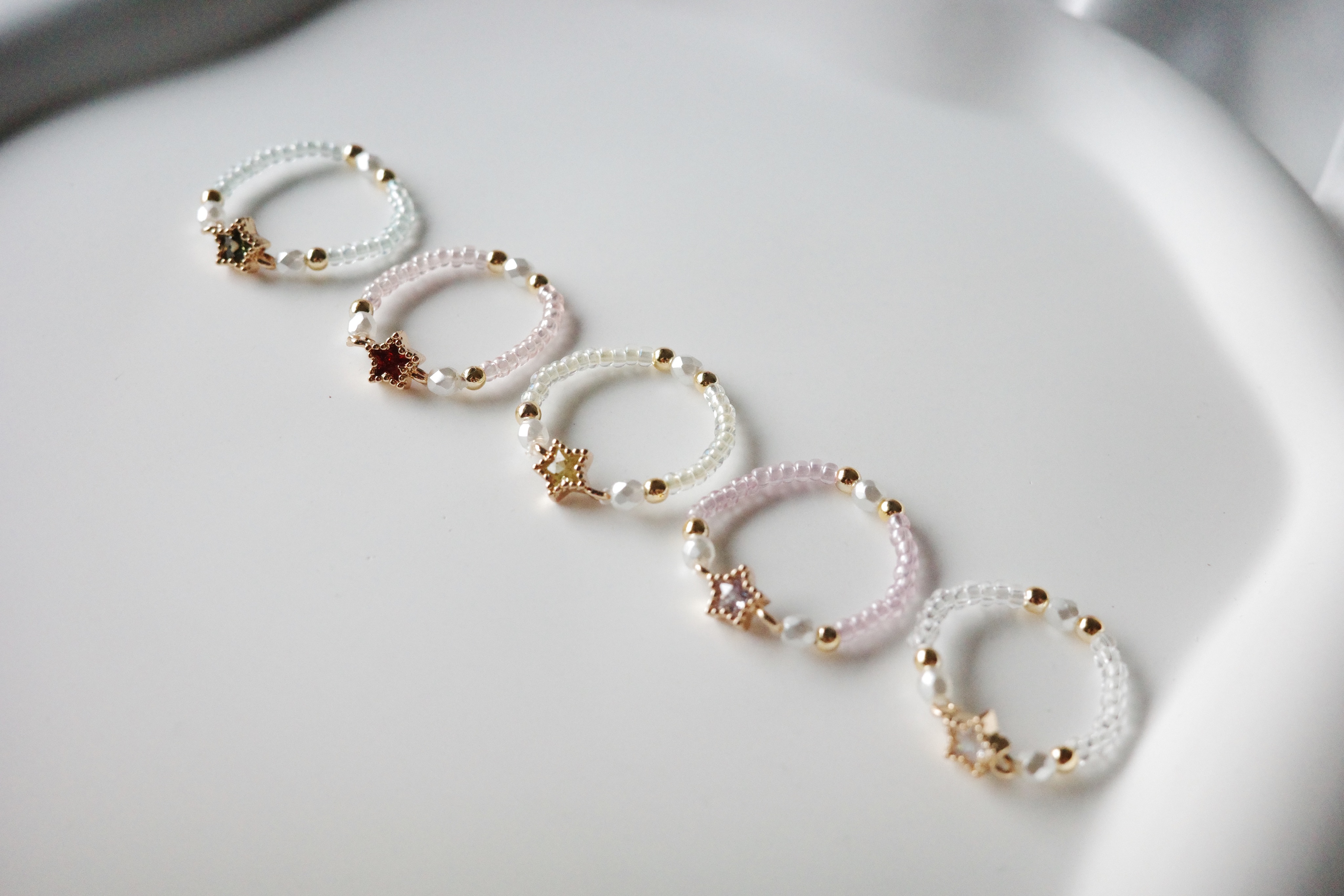 ❁AStarIsBorn系列｜小小星｜手作串珠戒指