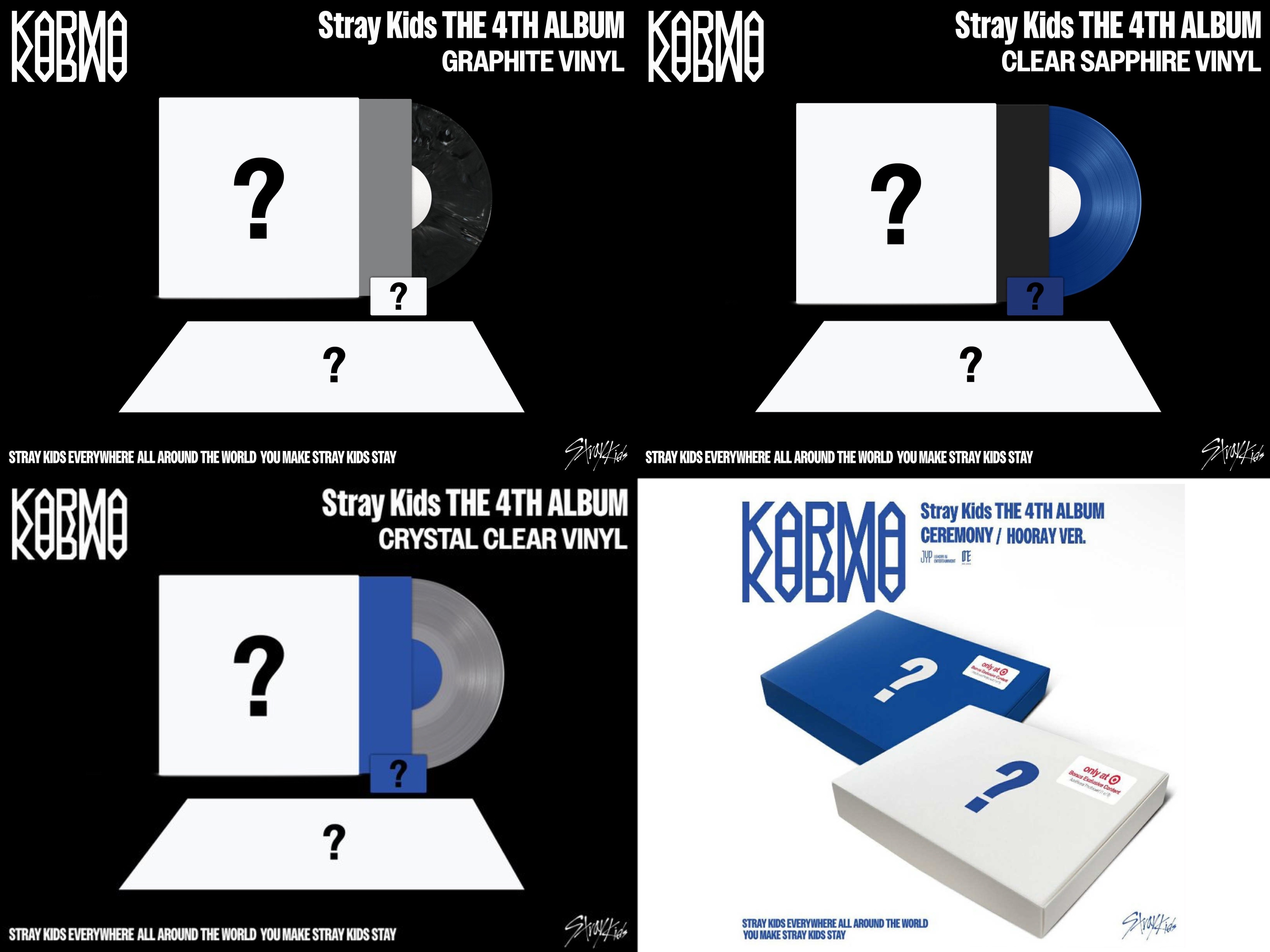 Stray Kids 美國 官方 KARMA 黑膠唱片 VINYL
