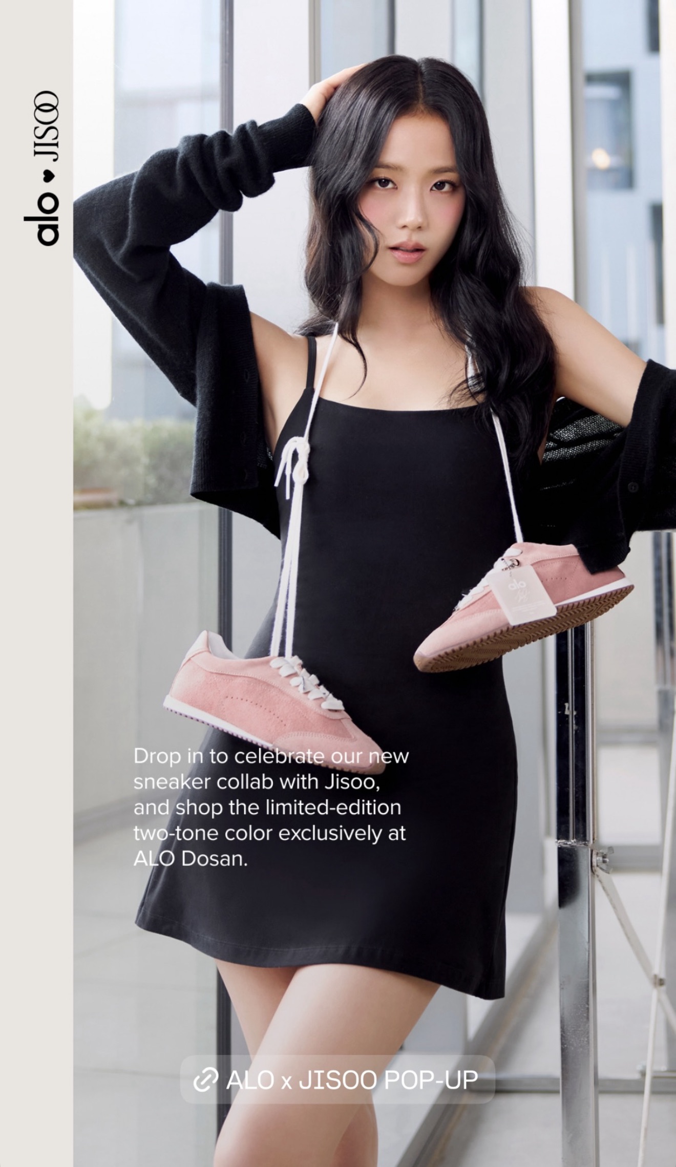 [特別版韓國線下快閃限定店] JISOO X ALO聯名系列 德訓鞋🩷 $10780