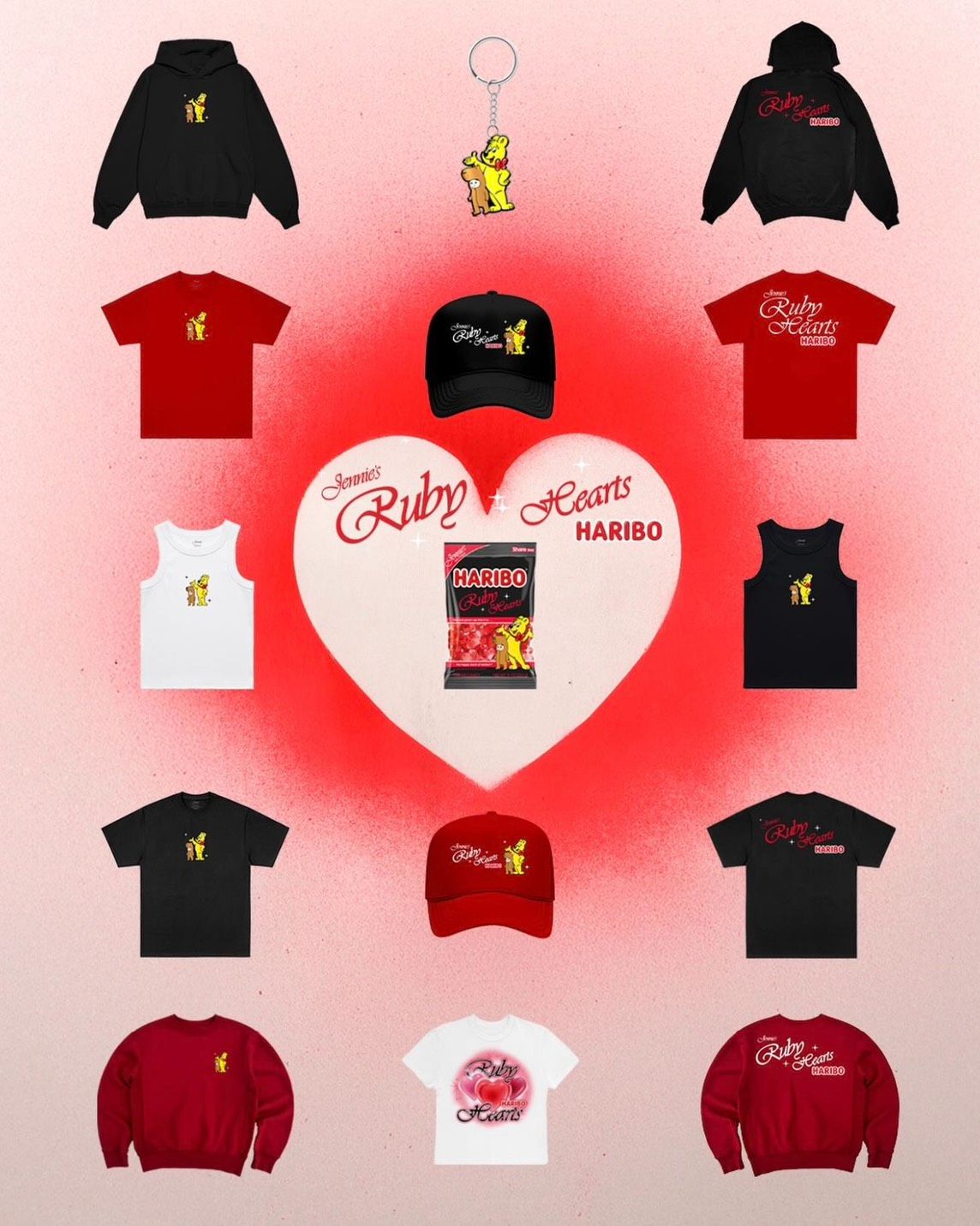 🇺🇸 JENNIE x Haribo Collection 聯名系列（尺寸表點擊查看）