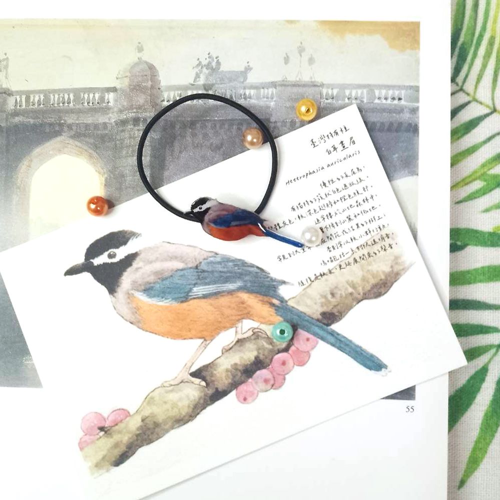 臺灣特有種鳥類垂墜耳環│白耳畫眉/赤腹山雀/臺灣藍鵲/大冠鷲