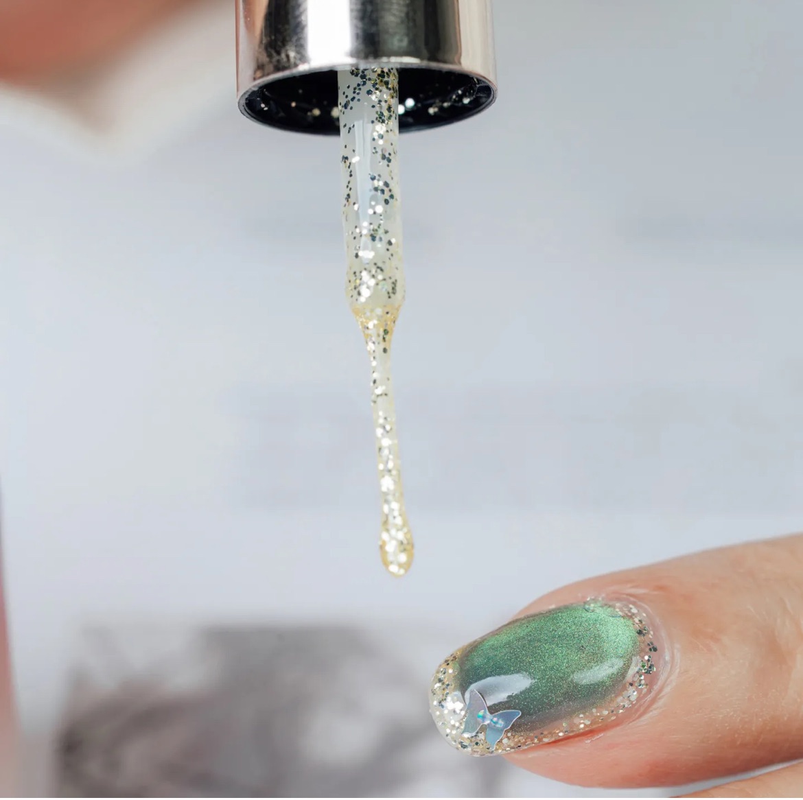 一步膠（需照燈）拉花筆