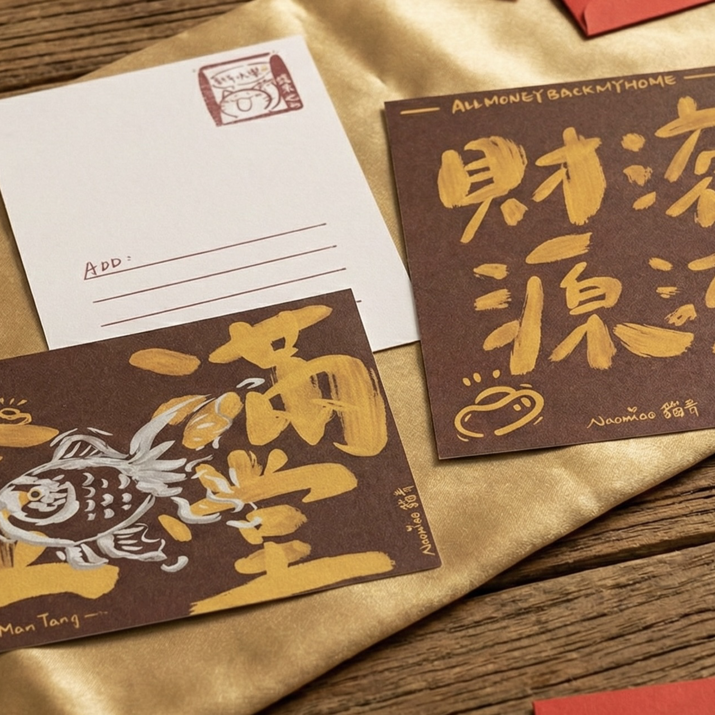 [現貨]✨招財納福・流金歲月系列✨明信片