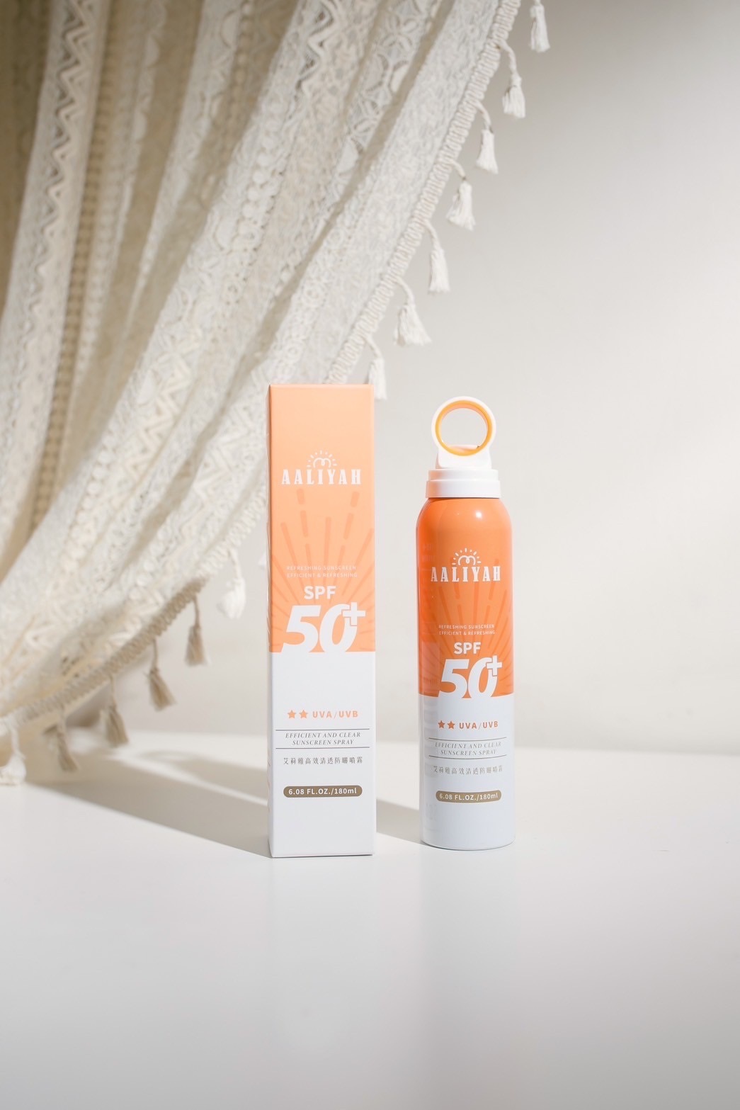 Aaliyah高效清透防曬噴霧☀️