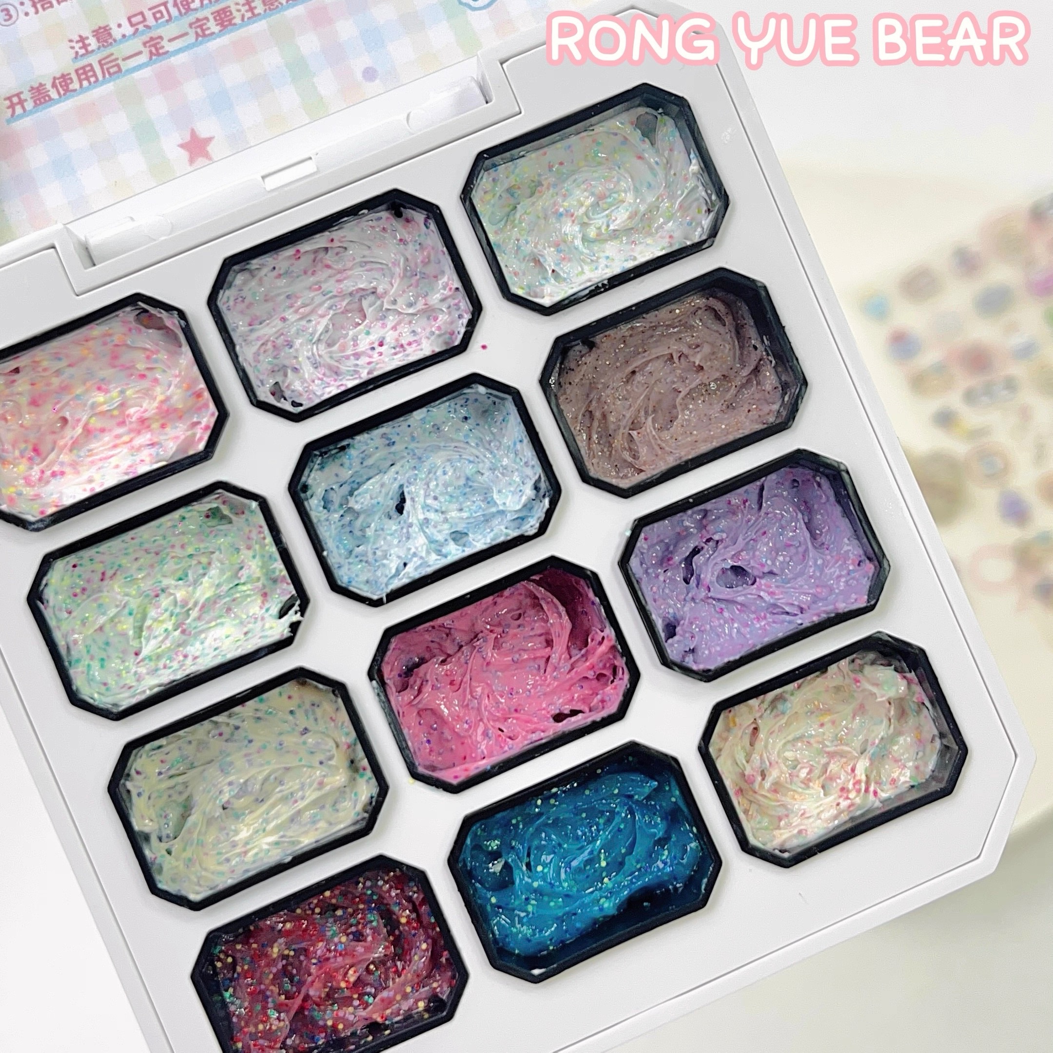 全新 榕悅熊 波點奶油 油畫膠