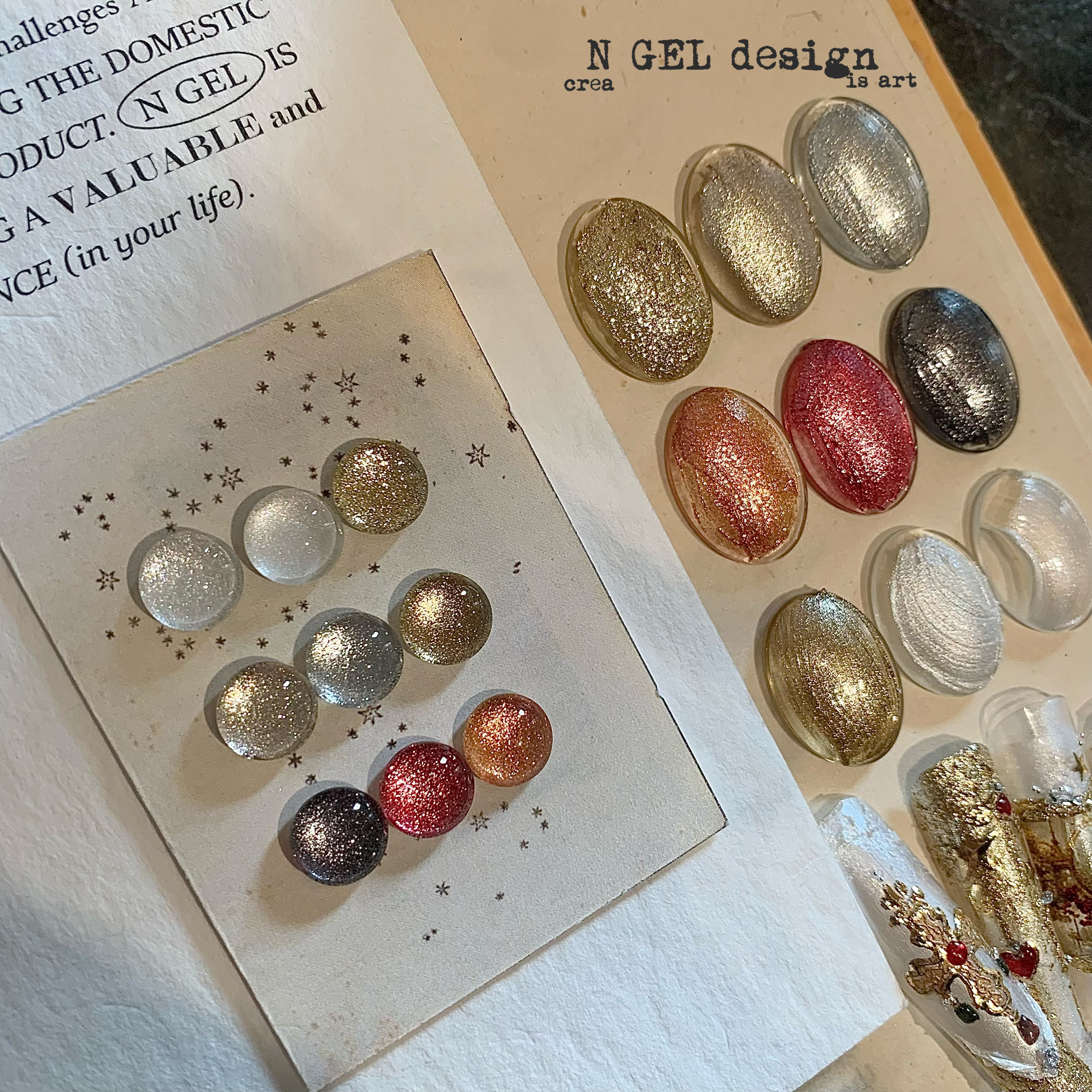 全新 NGEL 金屬肌理膠